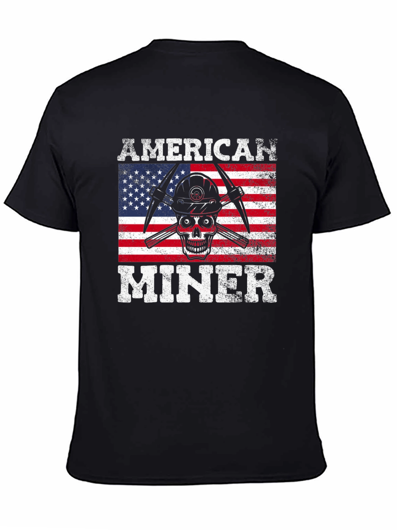 American Miner Skull Graphic Tee