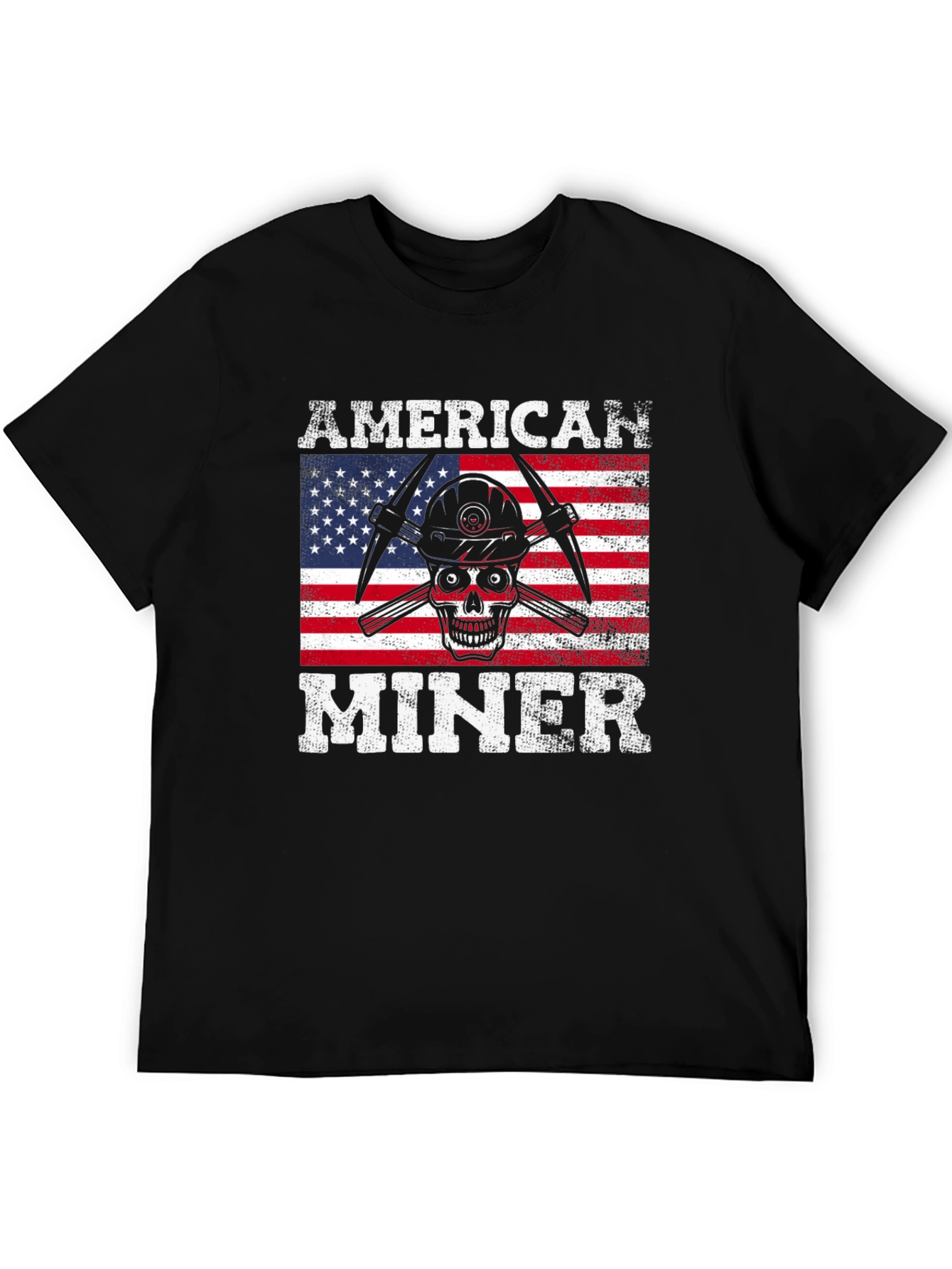 American Miner Skull Graphic Tee