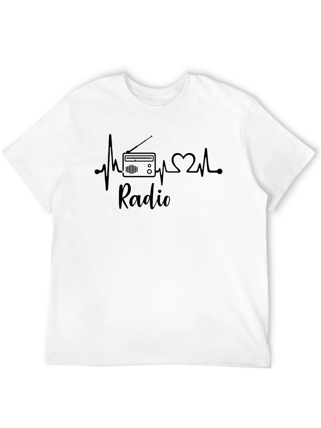 Radio Heartbeat T-Shirt - Music Lover Tee
