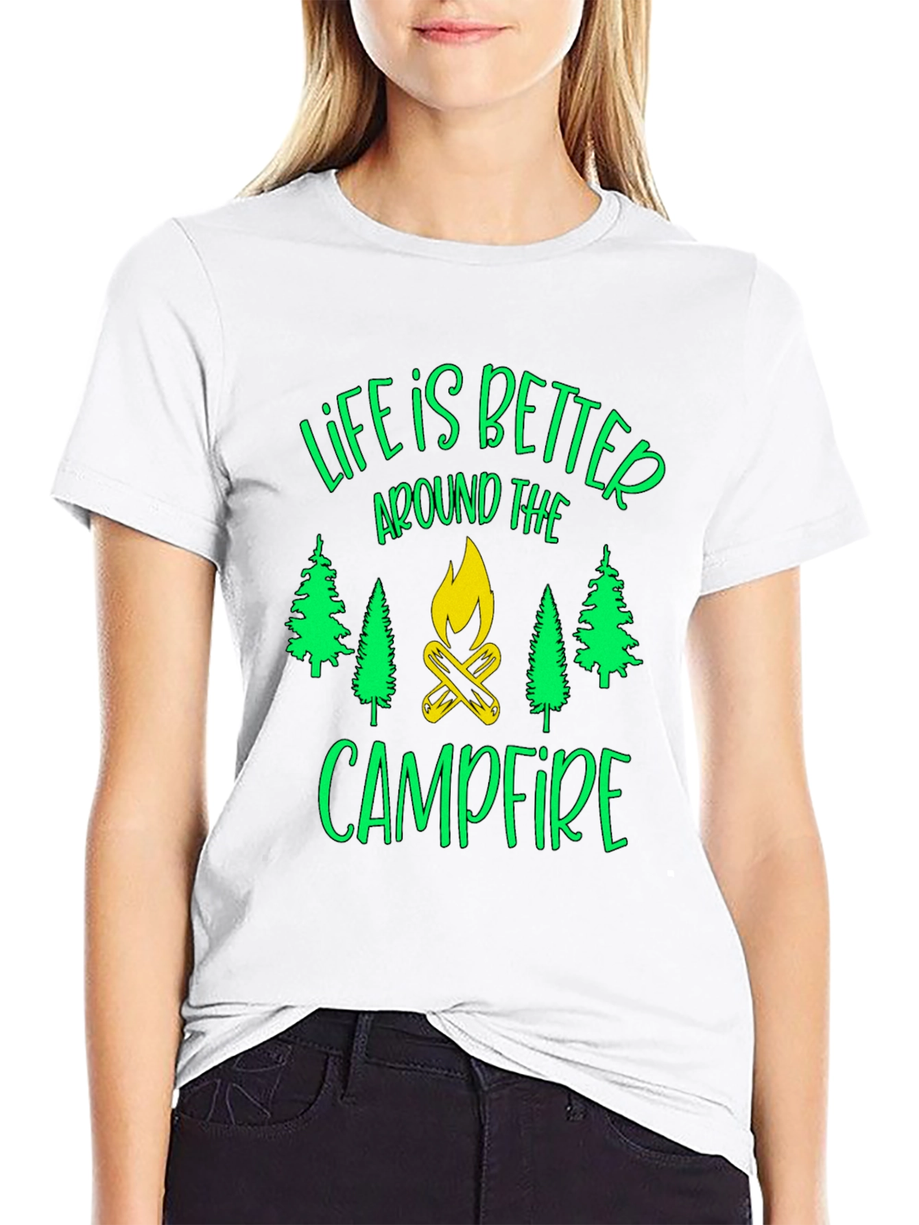 Life is Better Campfire Graphic T-Shirt
