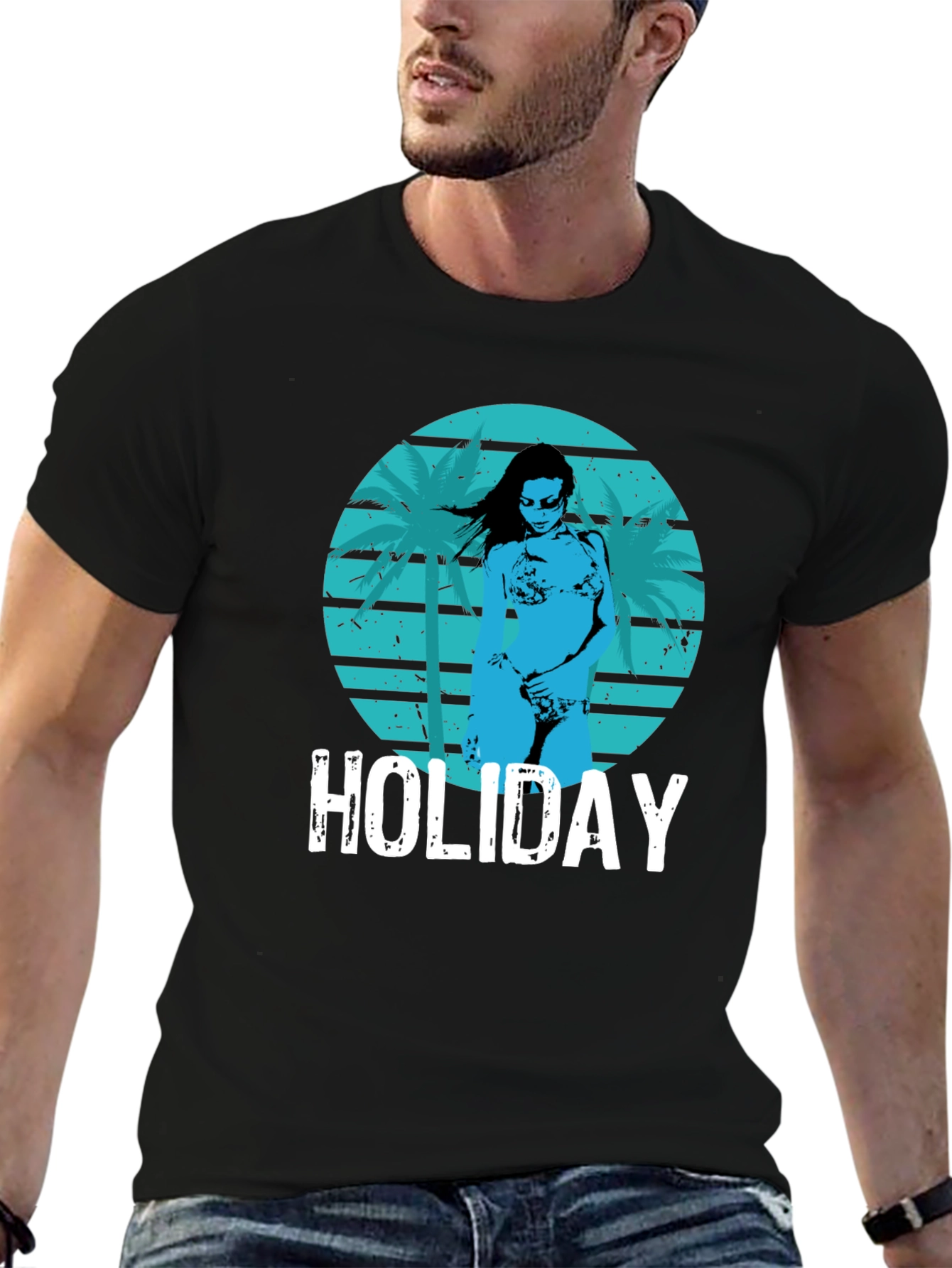 Holiday Beach Graphic Tee - Cool Summer Vibes