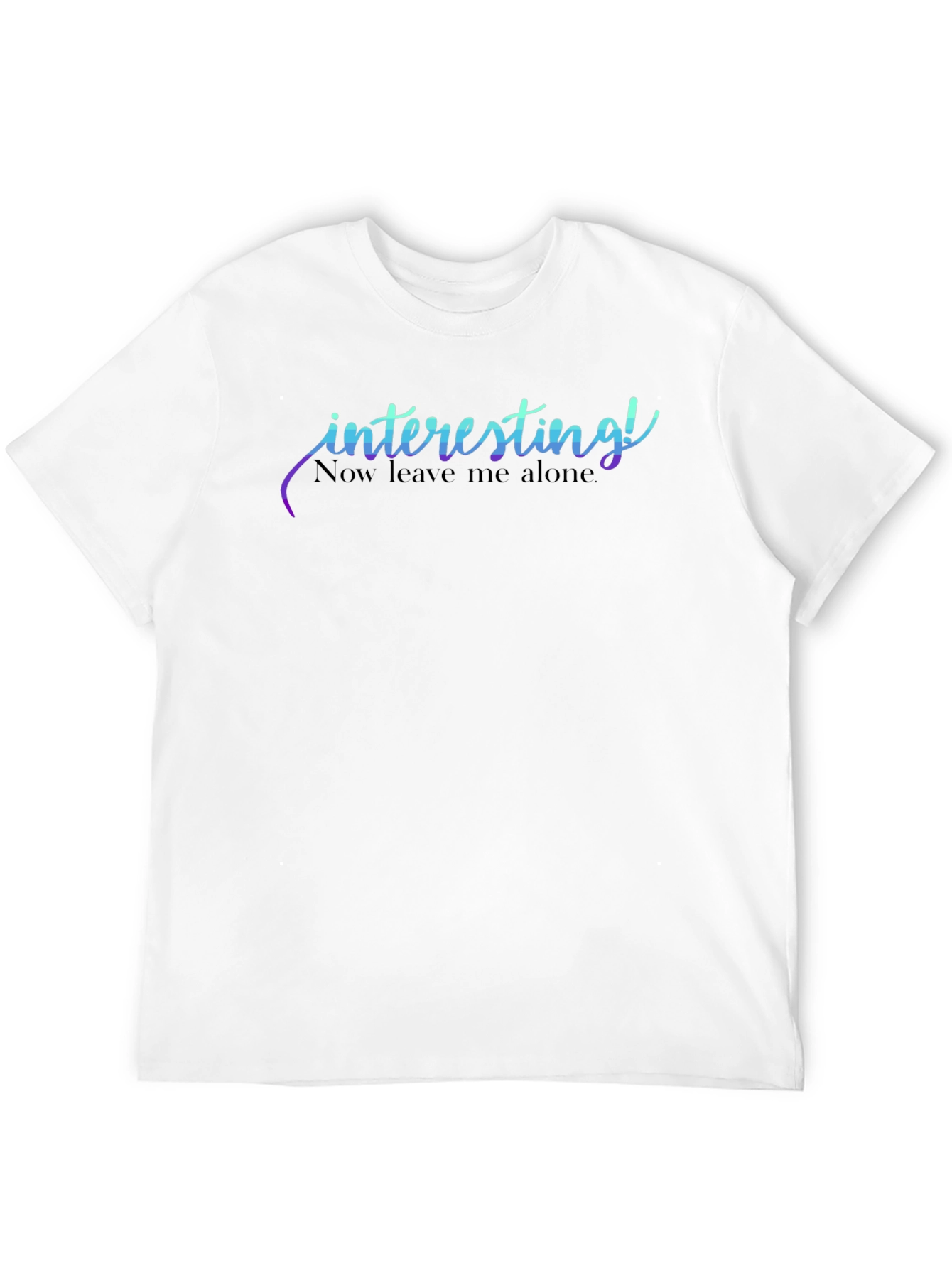 Interesting Graphic Tee - Unisex Black T-Shirt