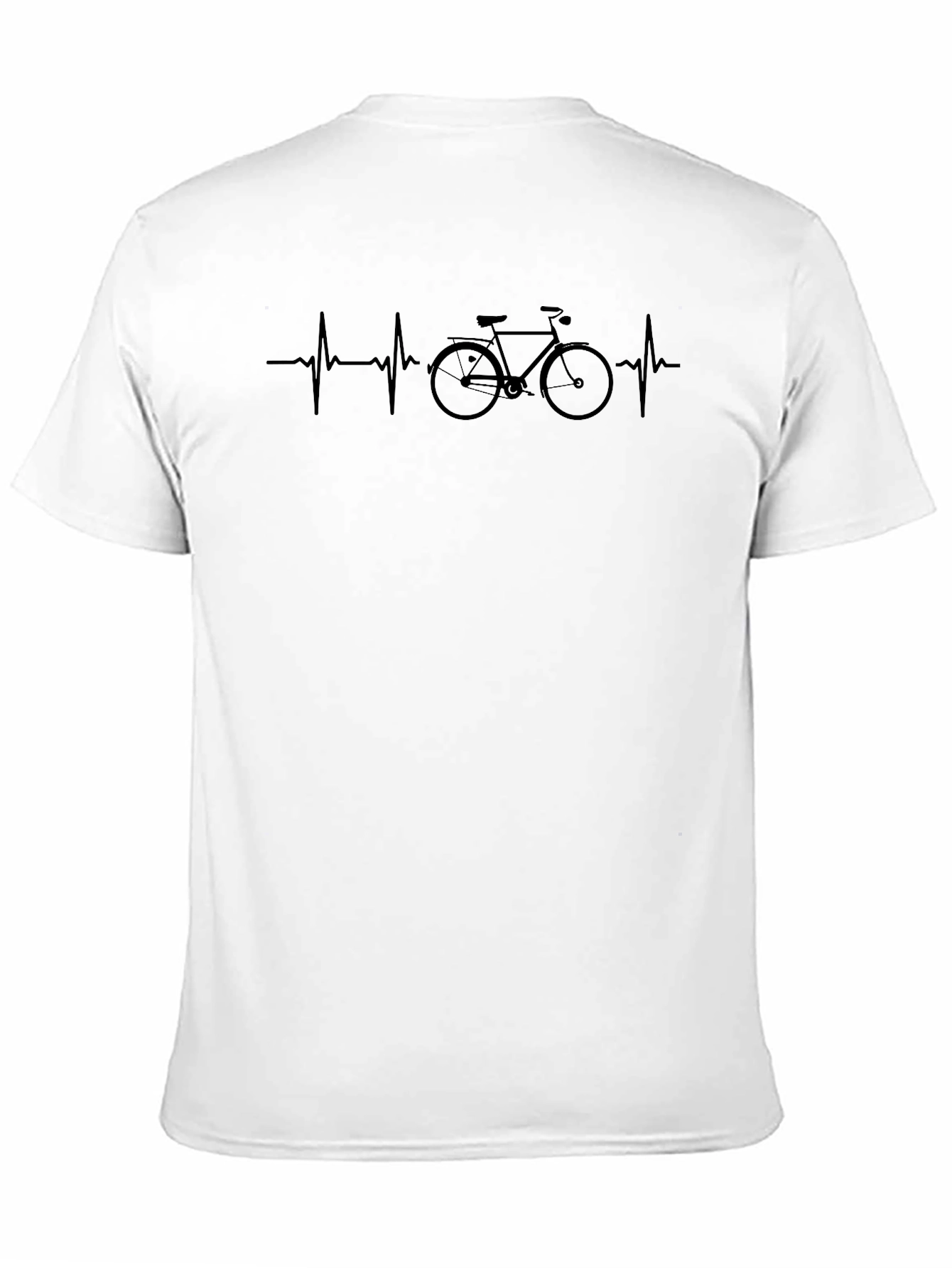 Bike Heartbeat Graphic T-Shirt - Cycling Love!