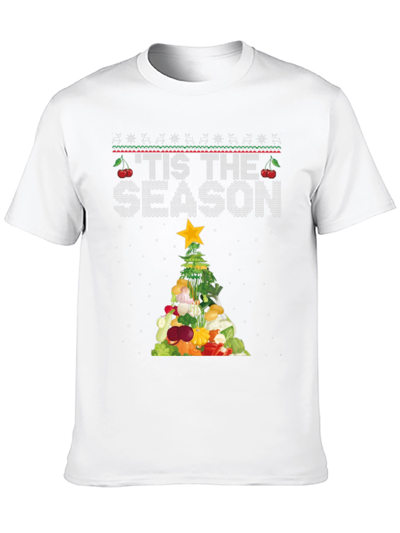 Tis The Season Vegetable Christmas Tree T-Shirt