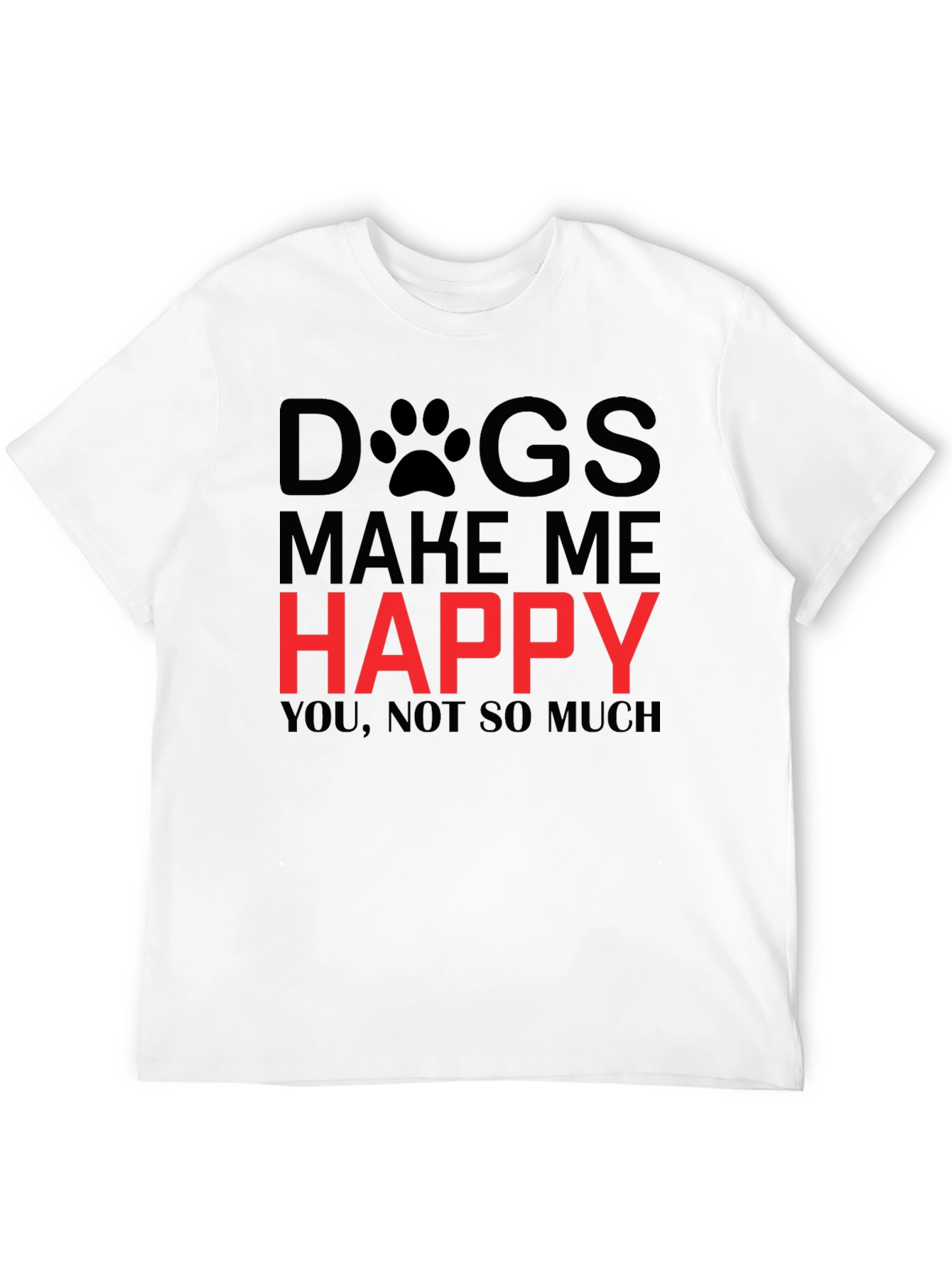 Dogs Make Me Happy Graphic Tee