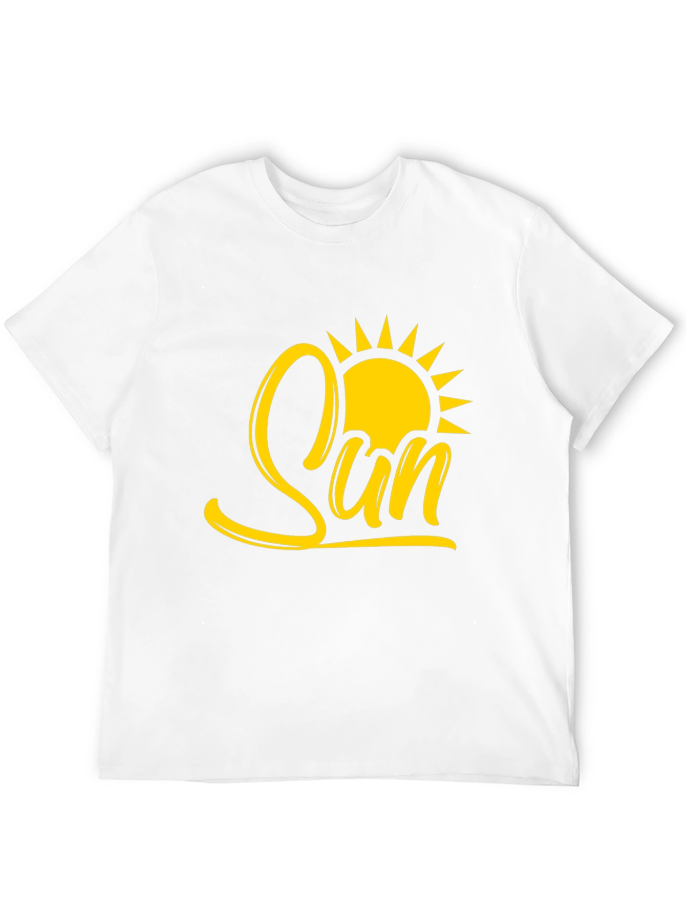 Sun Graphic Tee - Stylish Black Cotton T-Shirt