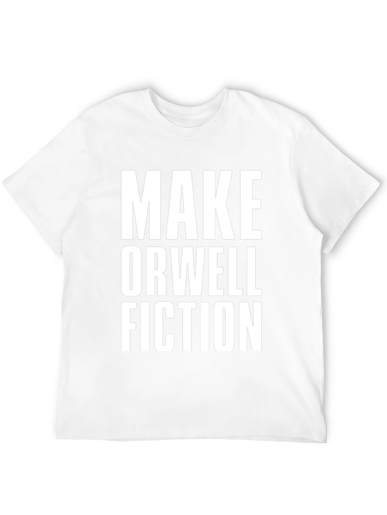 Make Orwell Fiction Black Graphic T-Shirt