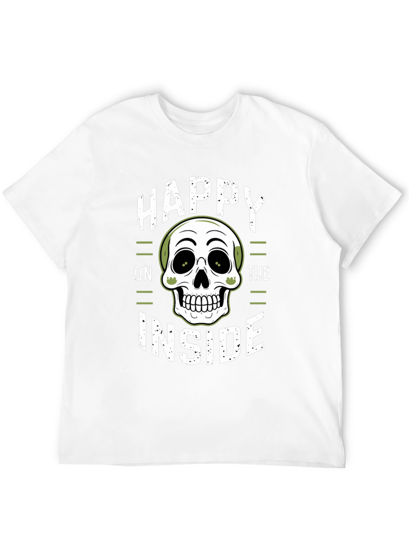 Happy on the Inside Skull Graphic T-Shirt