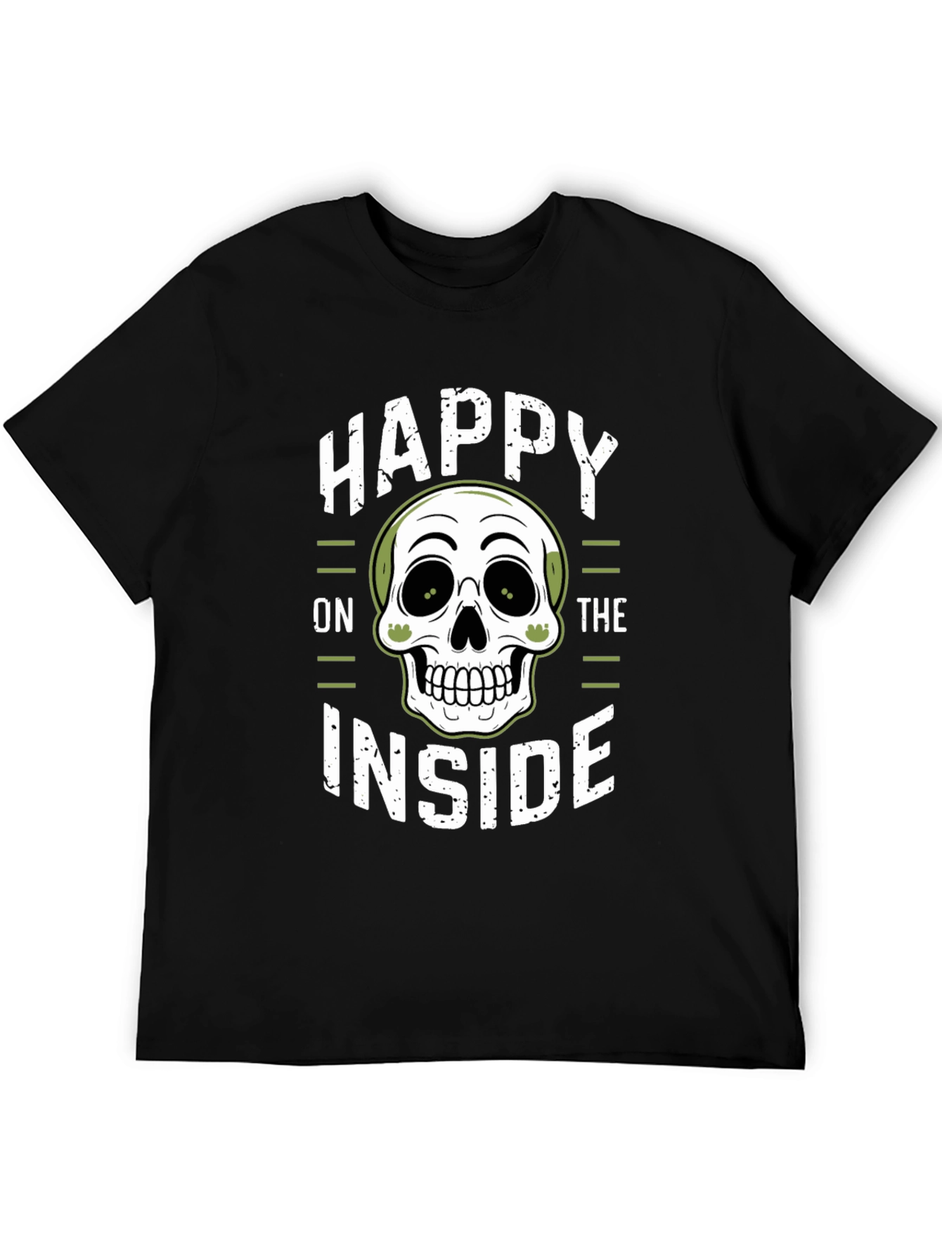 Happy on the Inside Skull Graphic T-Shirt