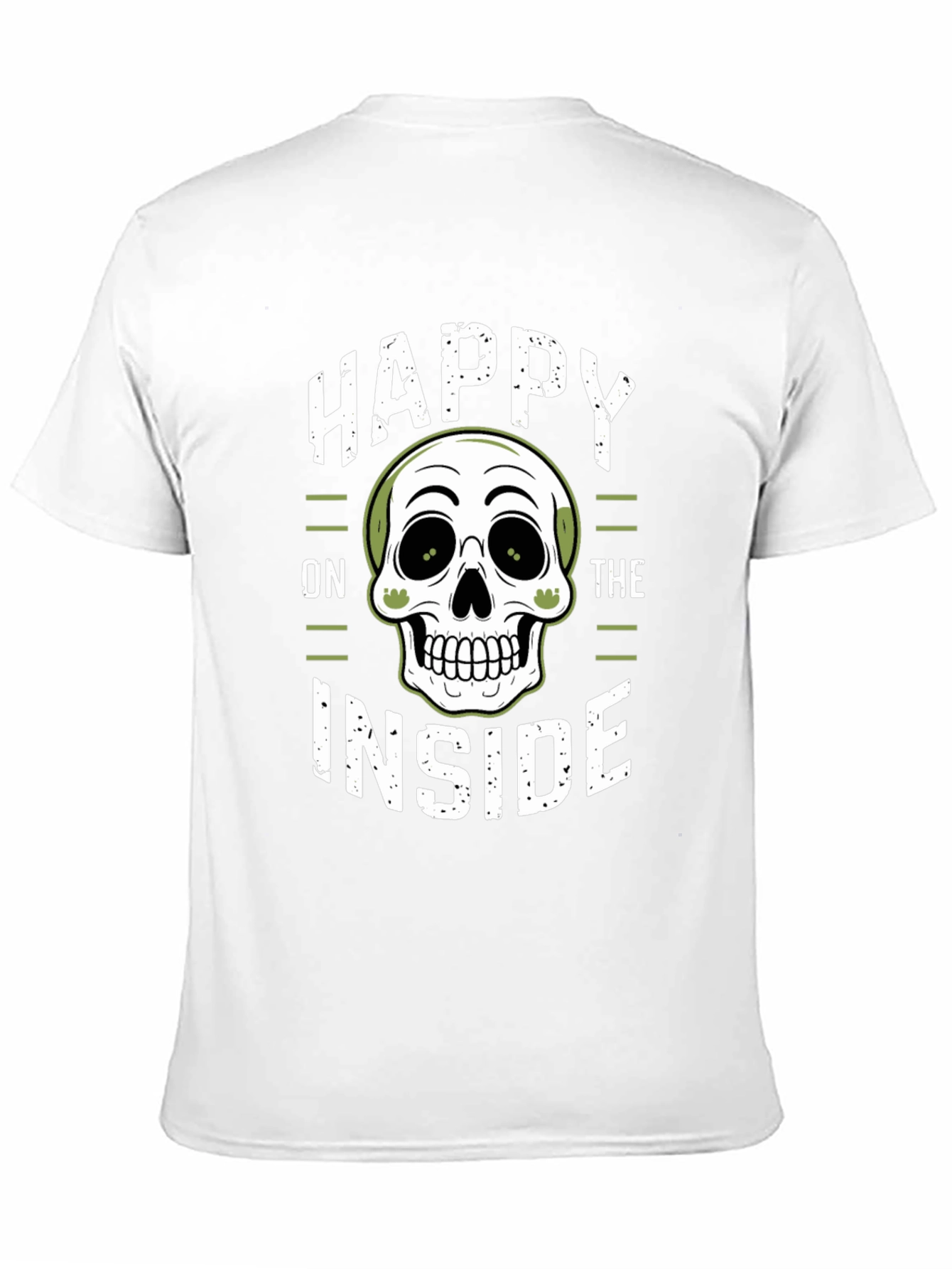 Happy on the Inside Skull Graphic T-Shirt