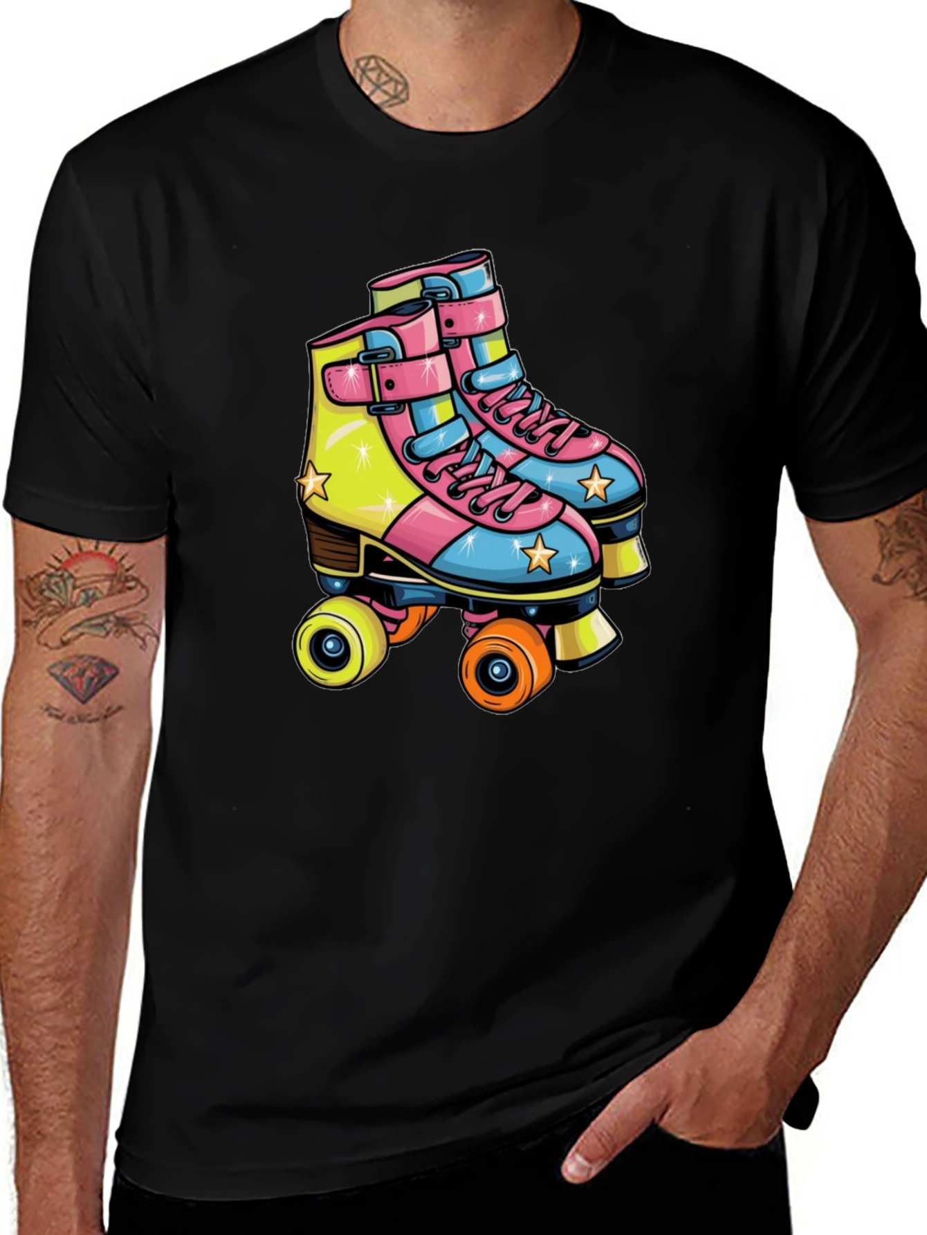 Retro Roller Skate Graphic Tee