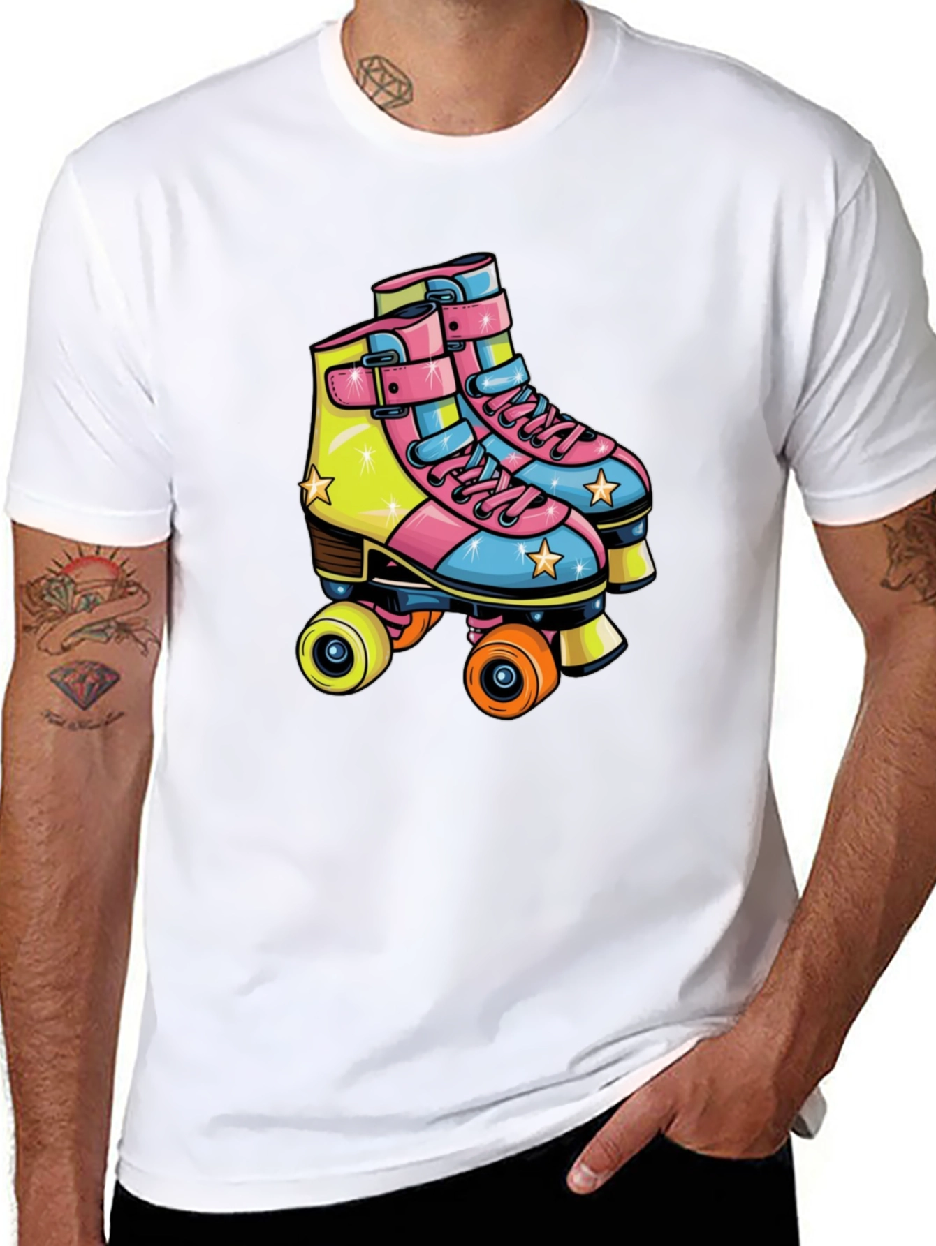 Retro Roller Skate Graphic Tee