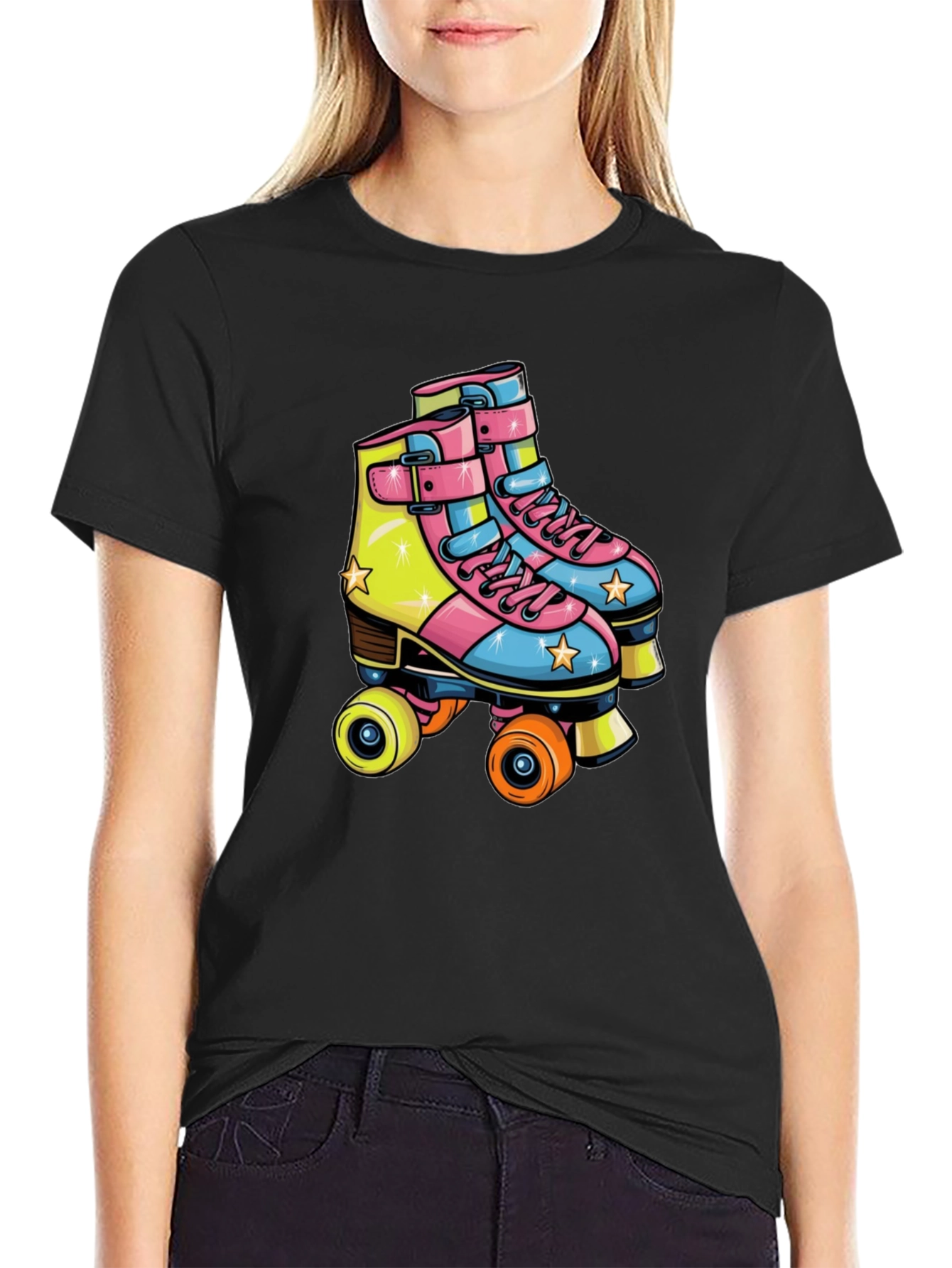 Retro Roller Skate Graphic Tee