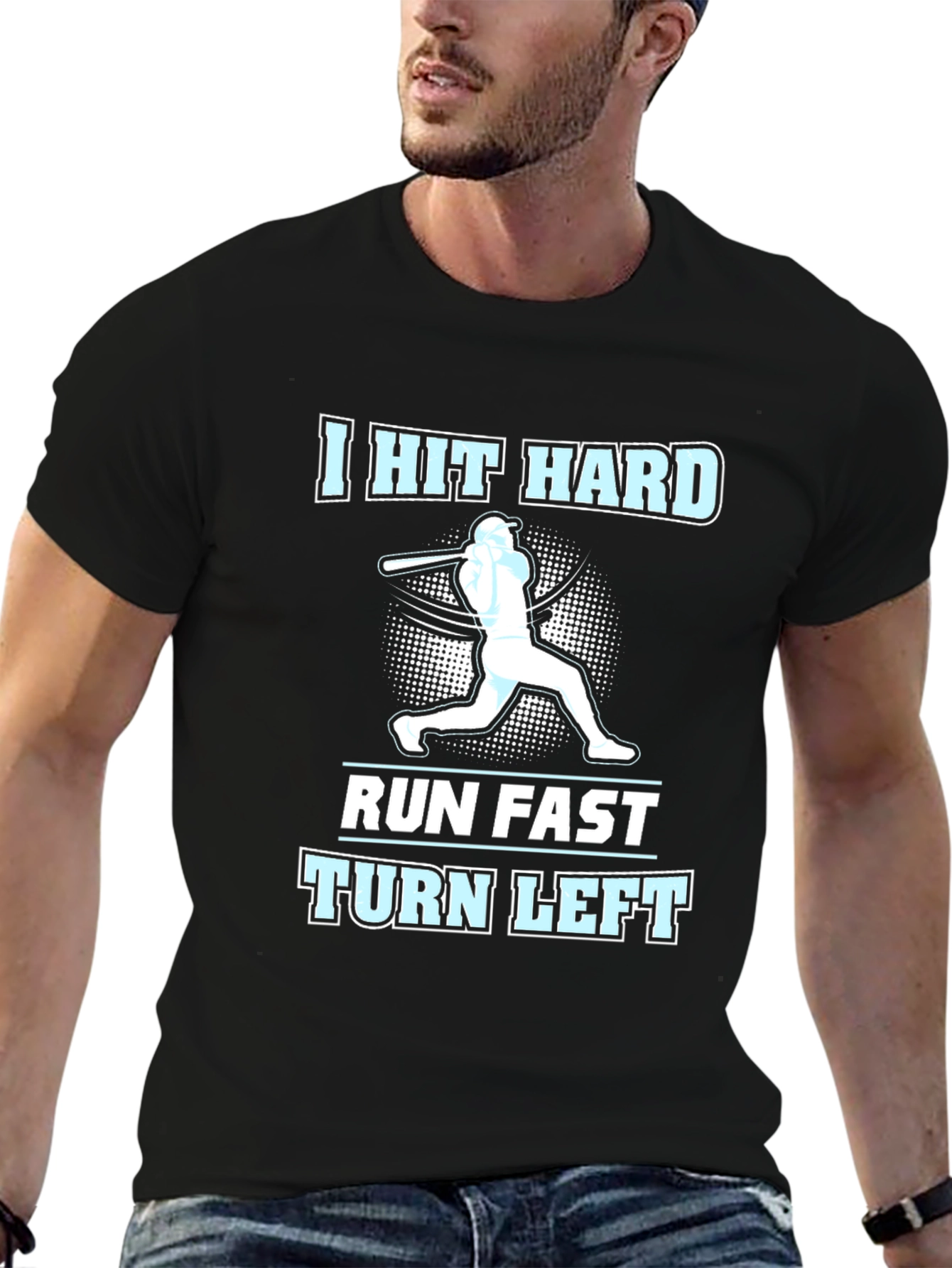 I Hit Hard Baseball T-Shirt