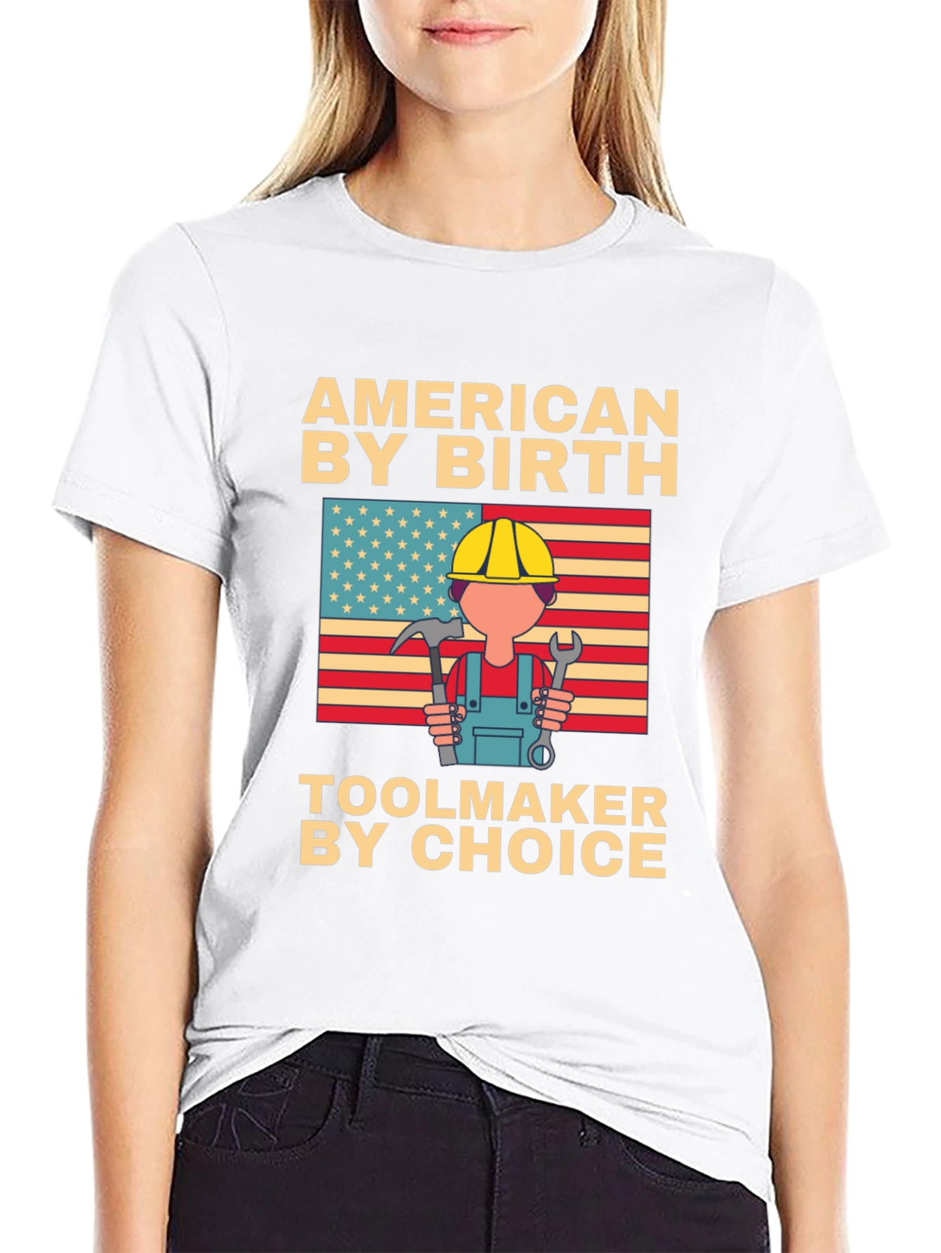 American By Birth Toolmaker T-Shirt