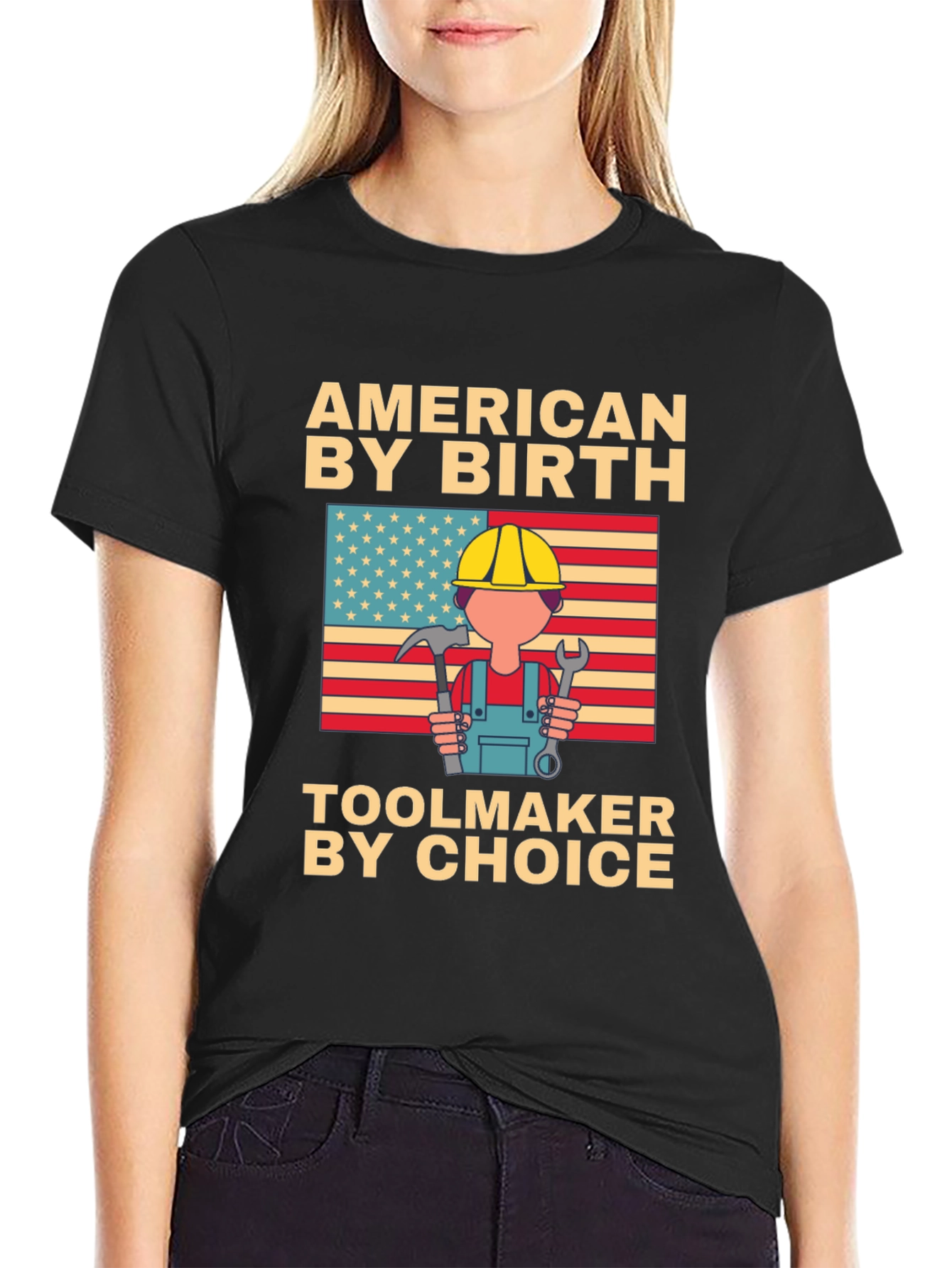 American By Birth Toolmaker T-Shirt
