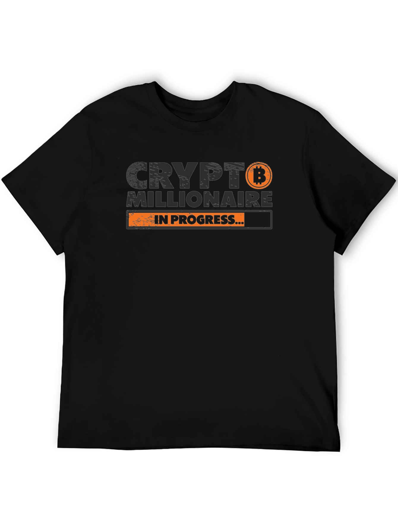 Crypto Millionaire in Progress T-Shirt - Black