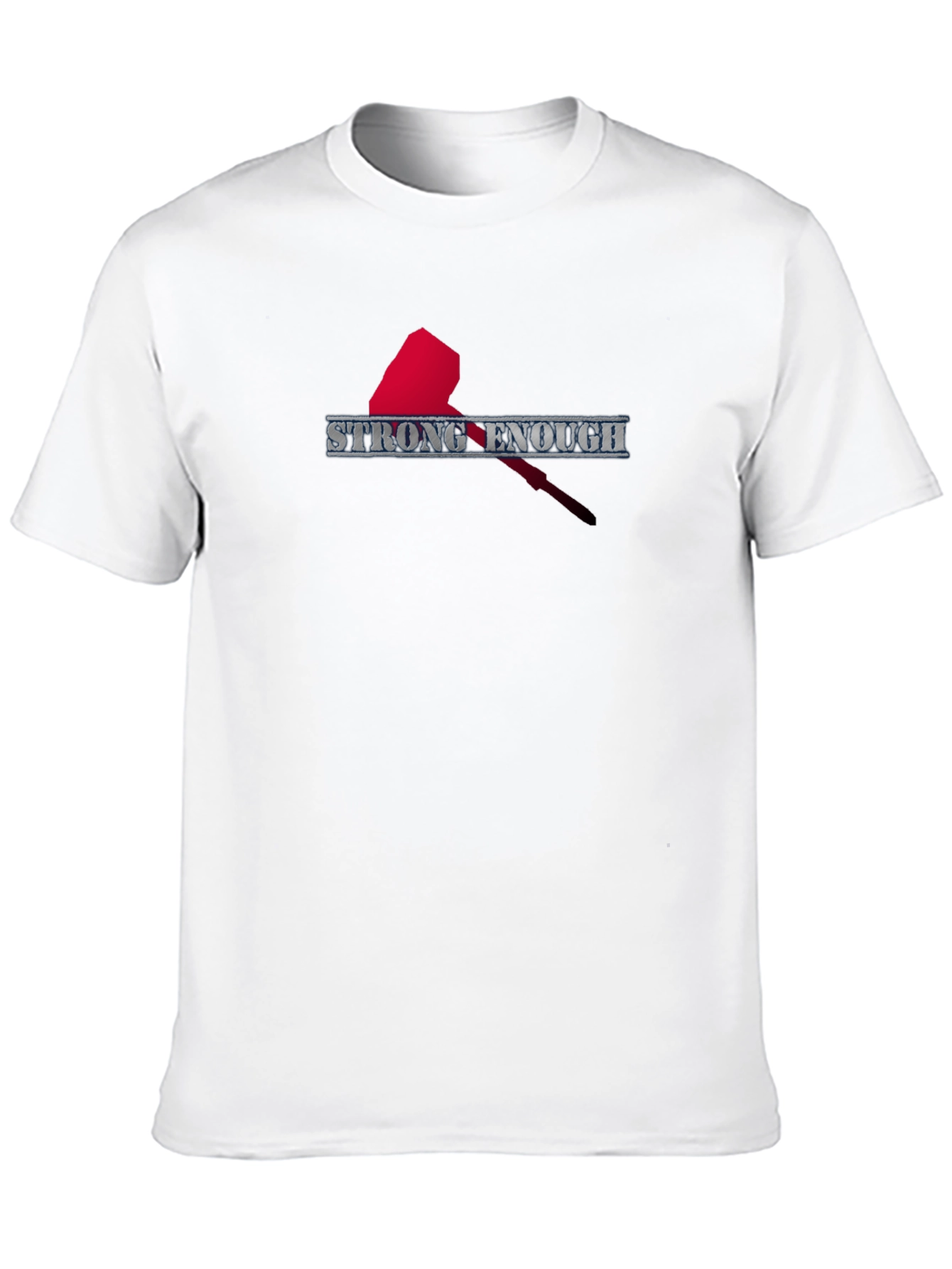 Strong Enough T-Shirt - Mens Black Graphic Tee