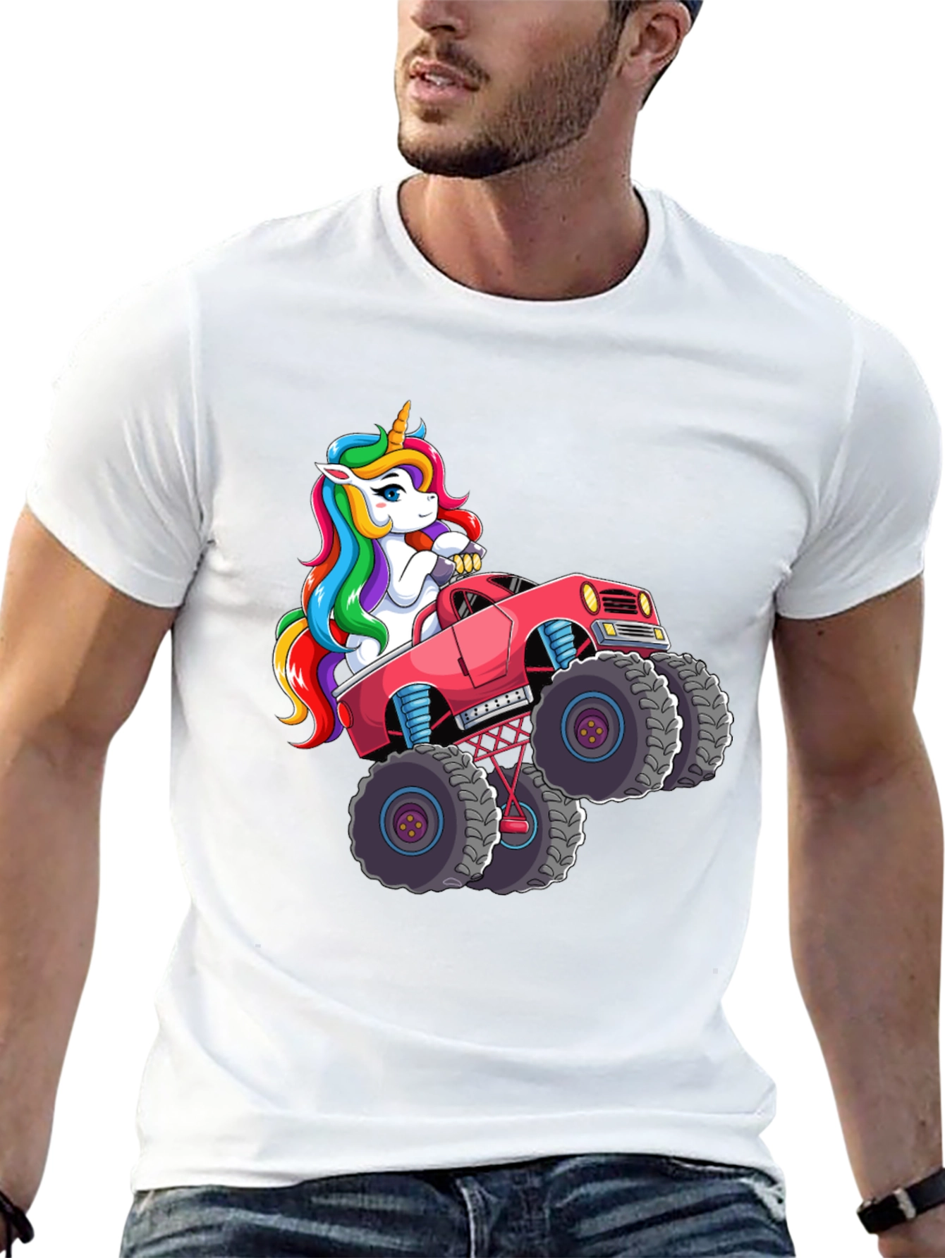 Unicorn Monster Truck Graphic Tee