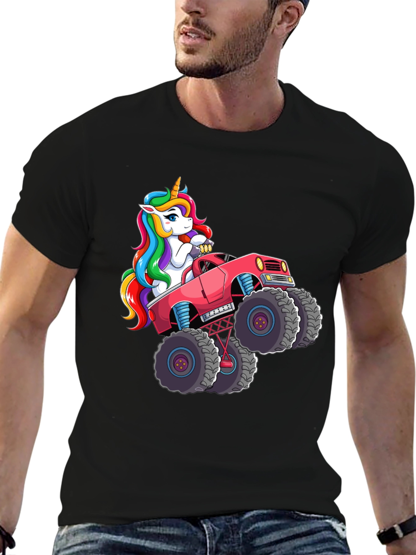 Unicorn Monster Truck Graphic Tee