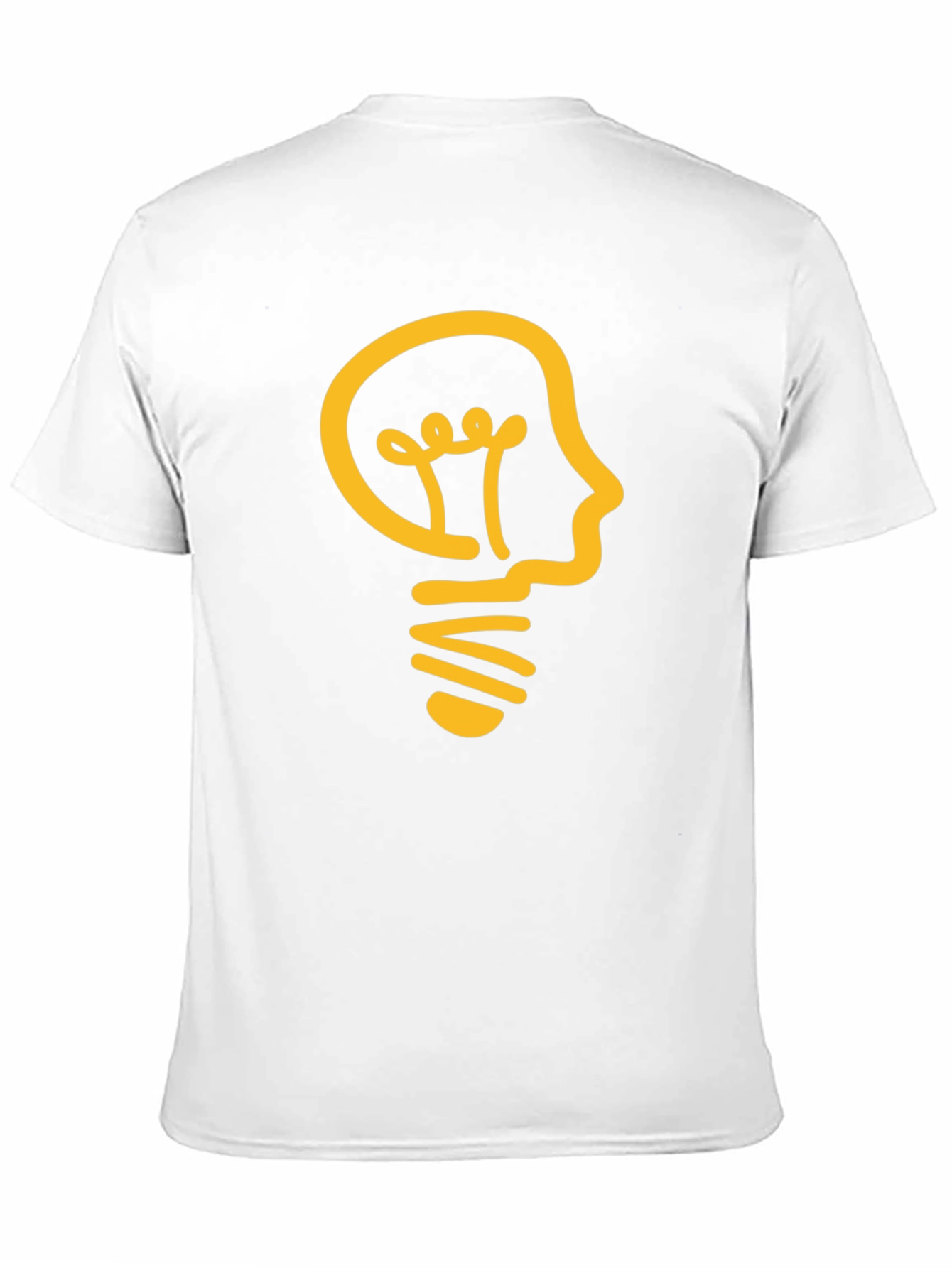 Thinker Bulb Black Tee - Smart Idea Shirt