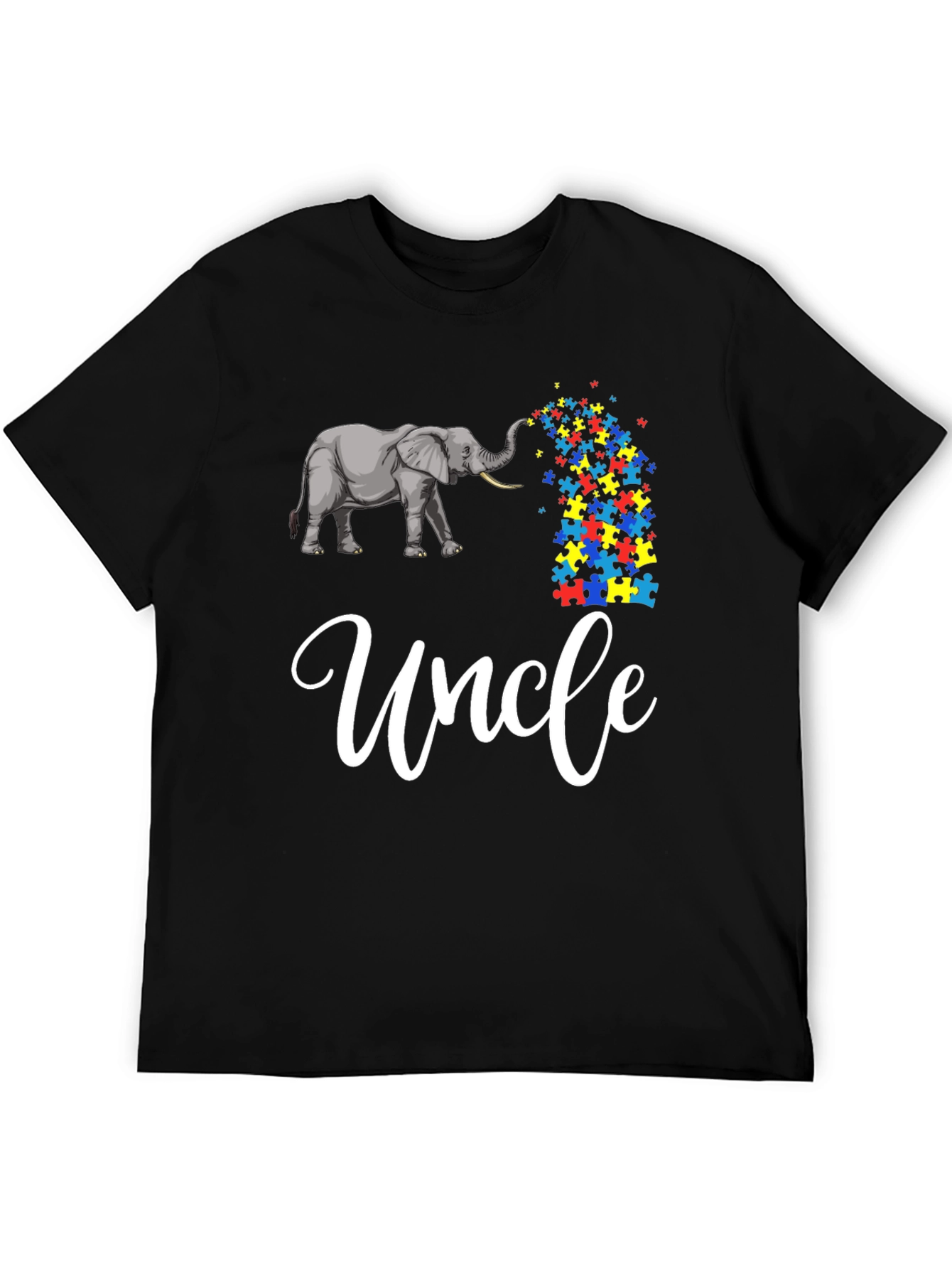 Autism Awareness Uncle Elephant T-Shirt