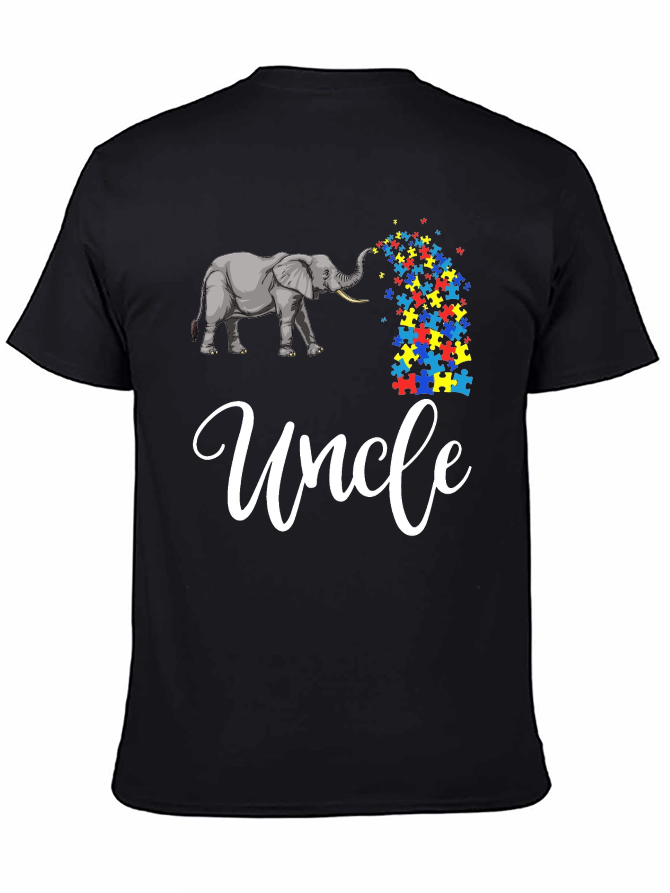 Autism Awareness Uncle Elephant T-Shirt