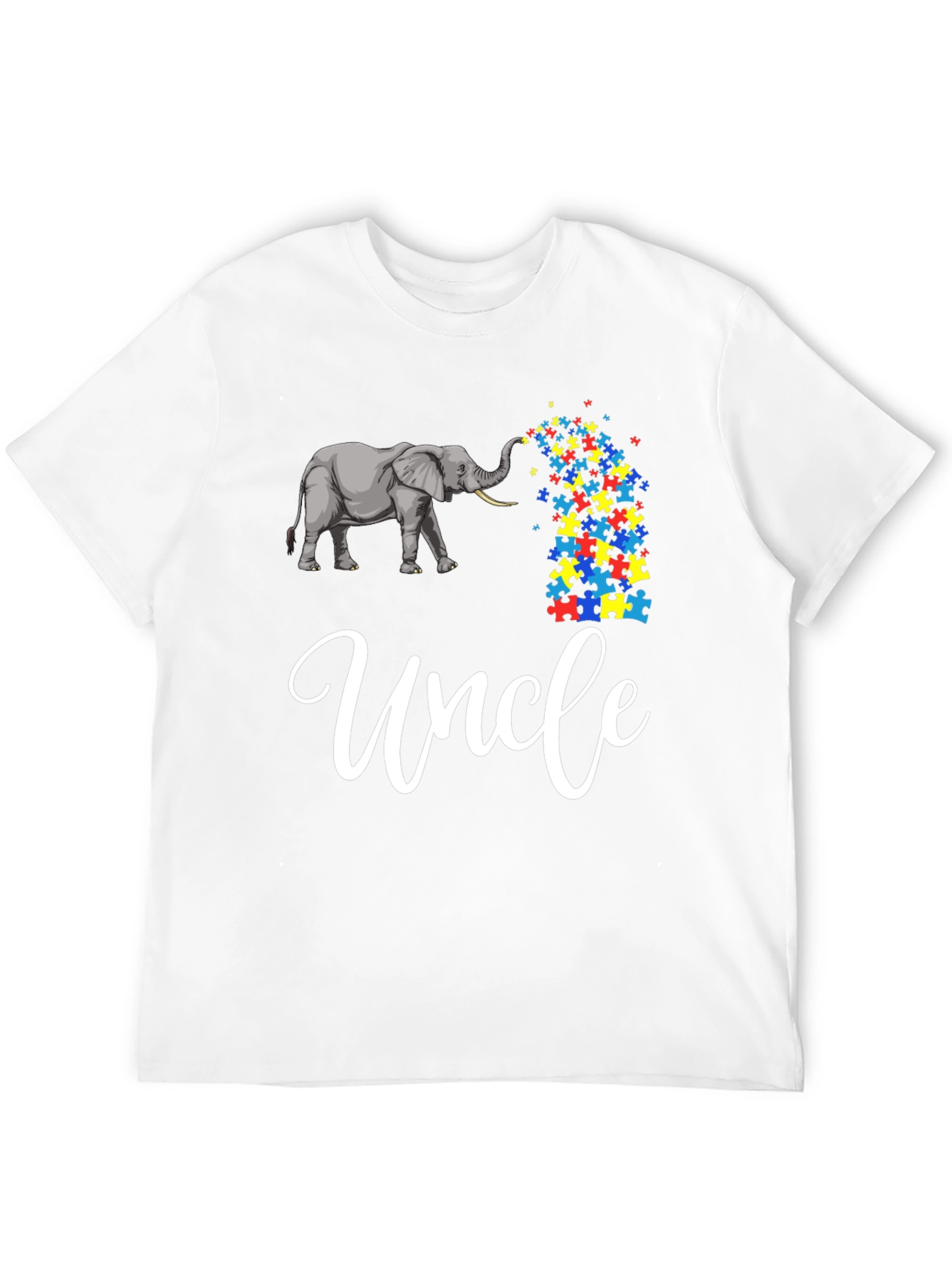 Autism Awareness Uncle Elephant T-Shirt
