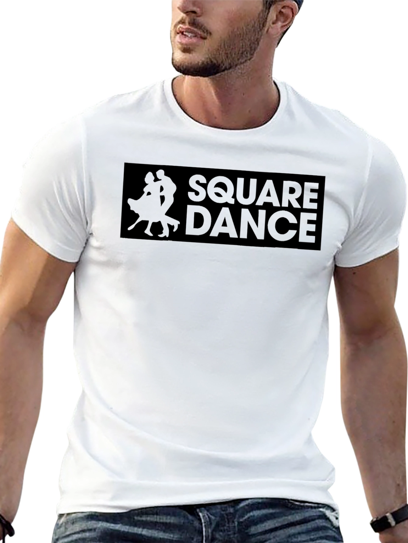 Square Dance Graphic Tee - Soft Cotton Blend