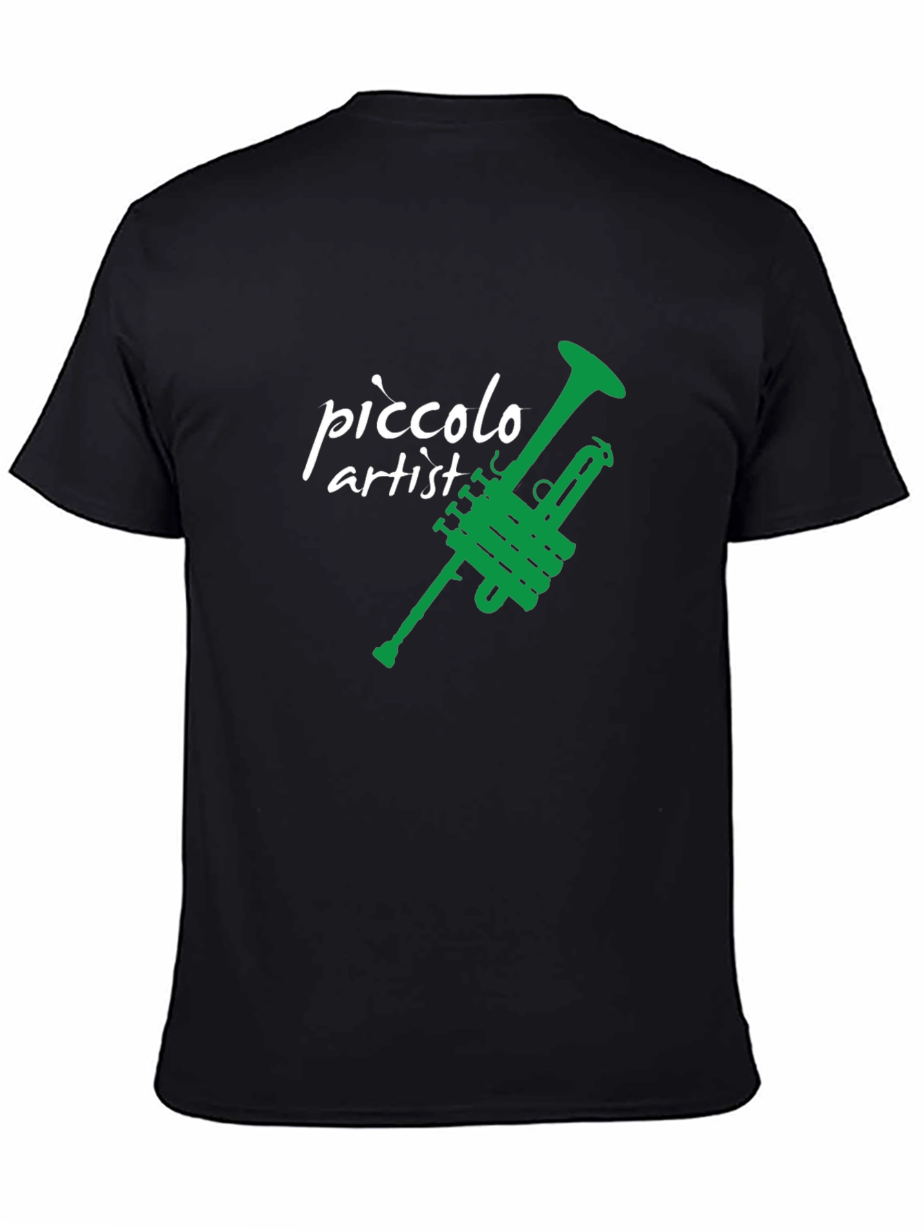 Piccolo Artist Trumpet Graphic Tee - Black