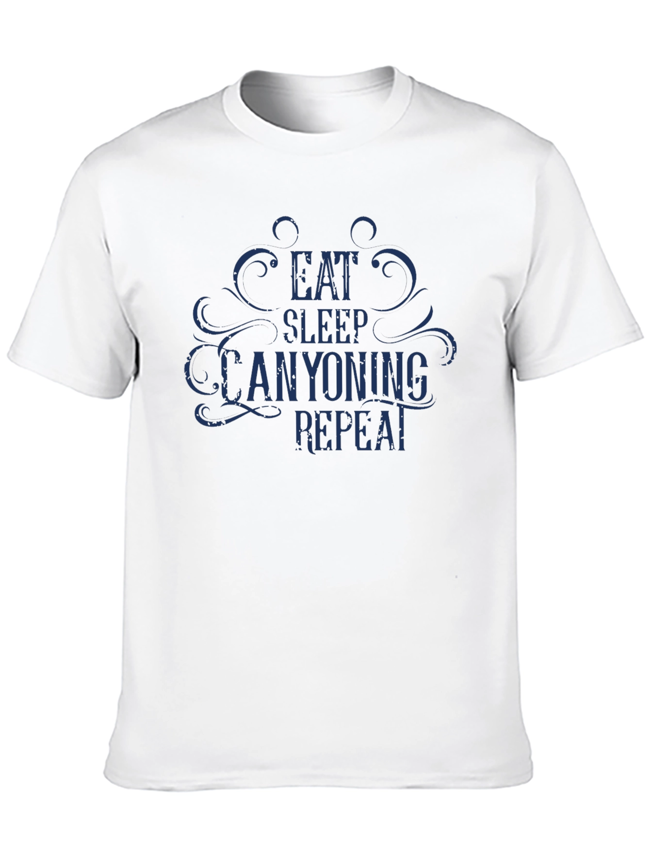 Eat Sleep Canyoning Repeat Black T-Shirt