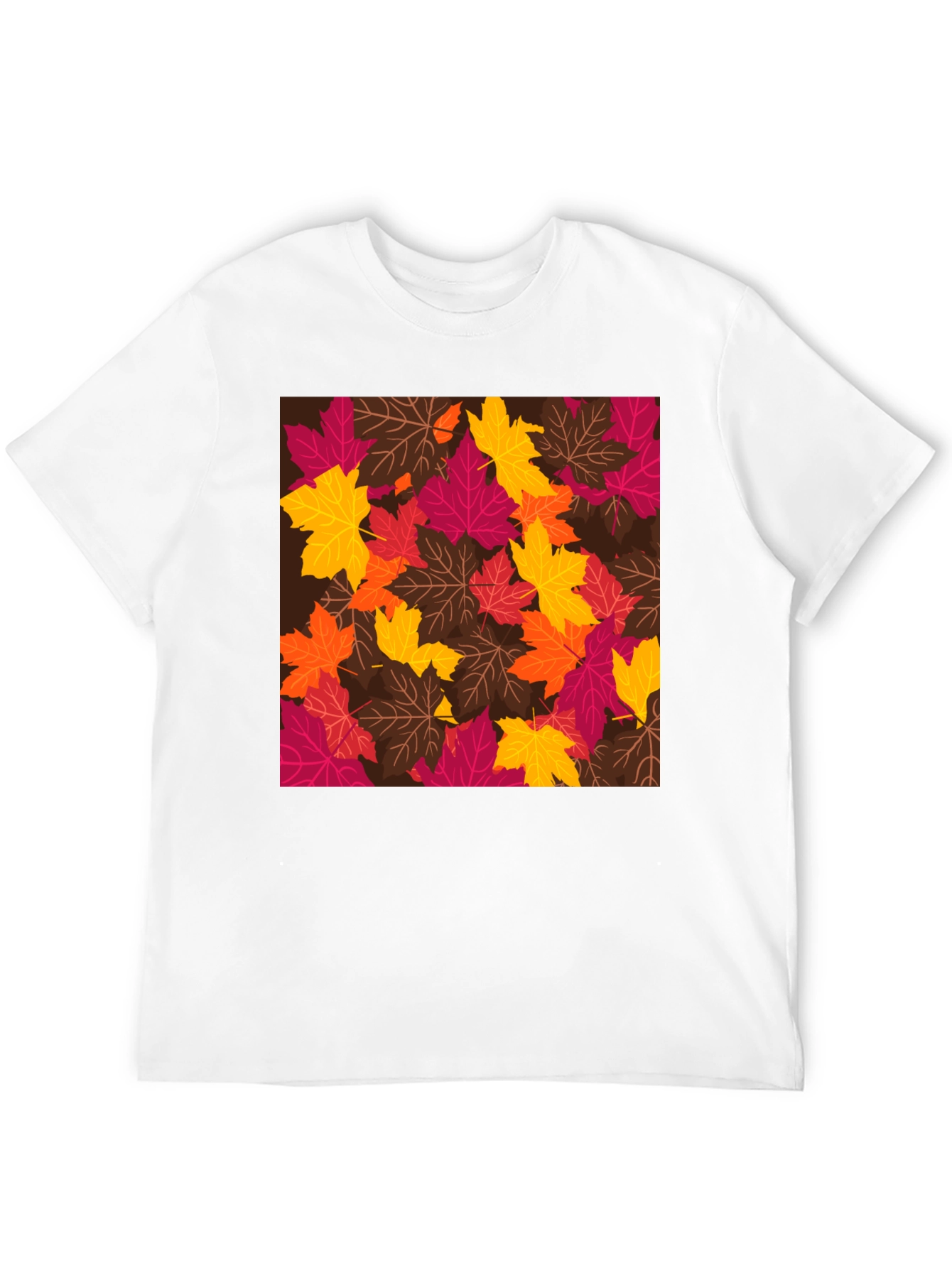Autumn Leaves Graphic Tee - Stylish Fall T-Shirt
