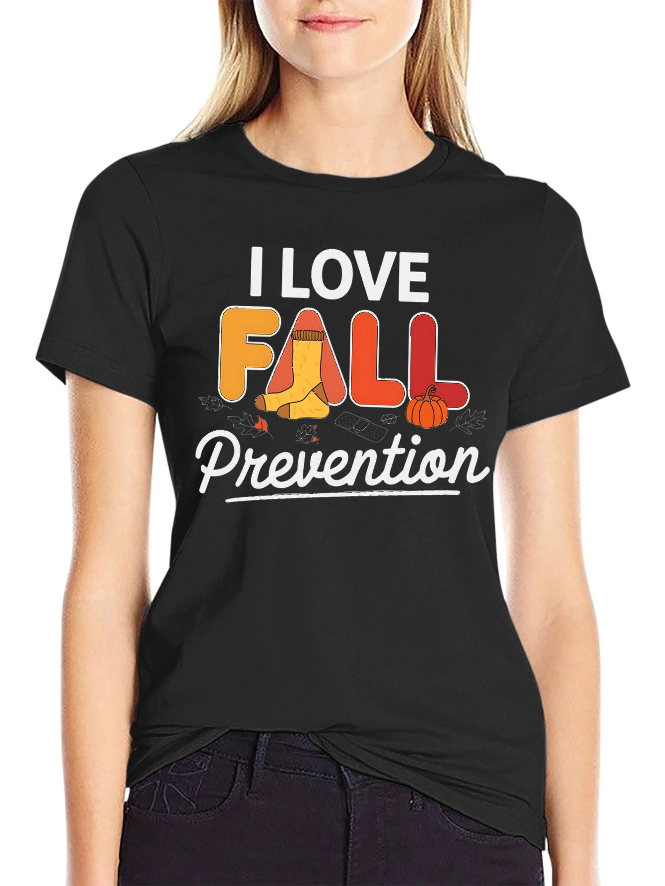 I Love Fall Prevention T-Shirt - Safety Awareness