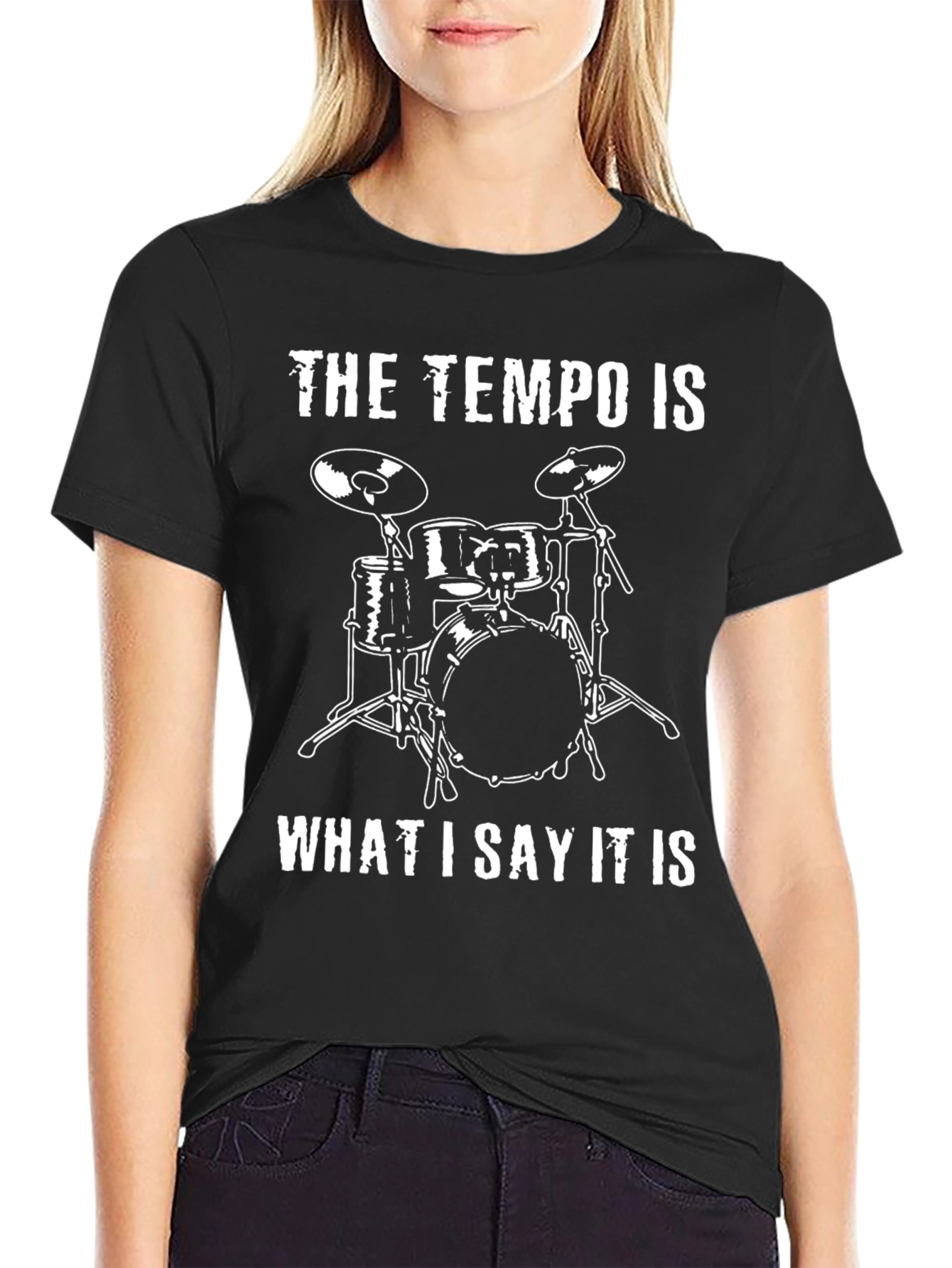 Drummer Tempo T-Shirt: Percussionist Funny Music Tee