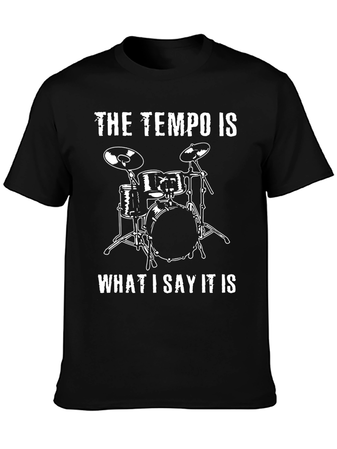 Drummer Tempo T-Shirt: Percussionist Funny Music Tee