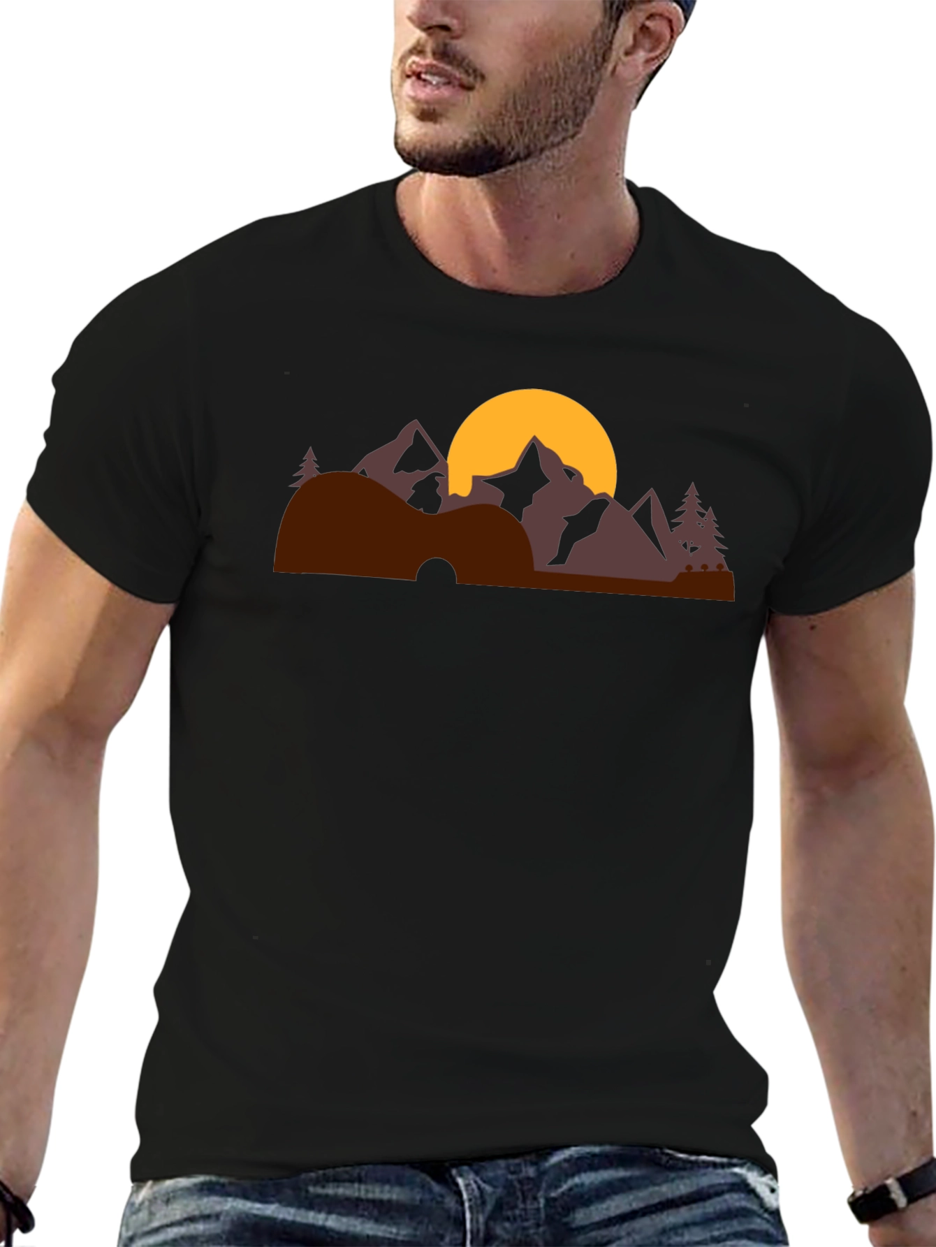Mountain Graphic T-Shirt - Nature Inspired Design