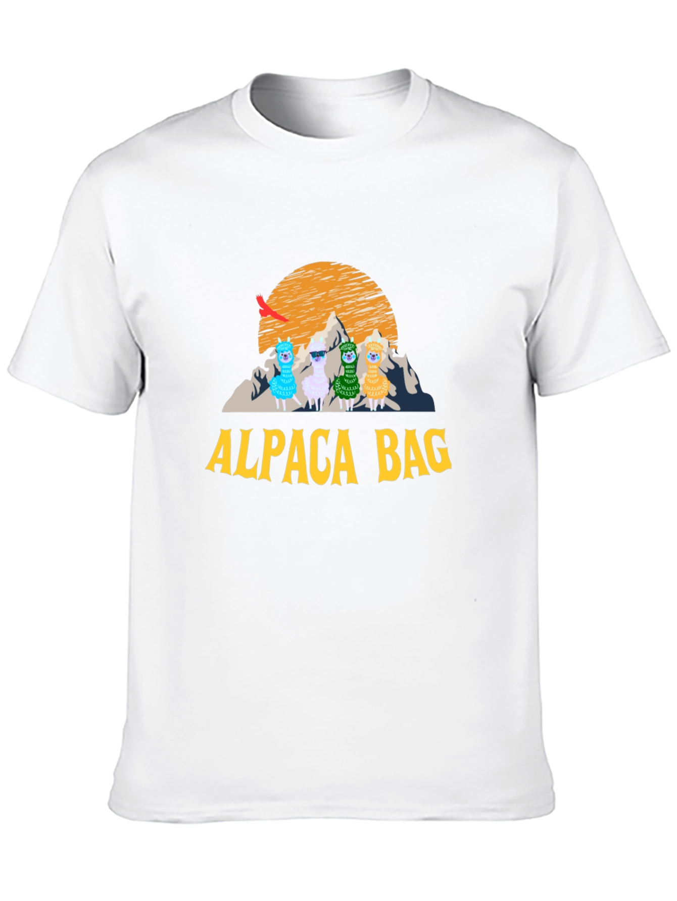 Alpaca Bag Graphic T-Shirt - Stylish Cotton Tee