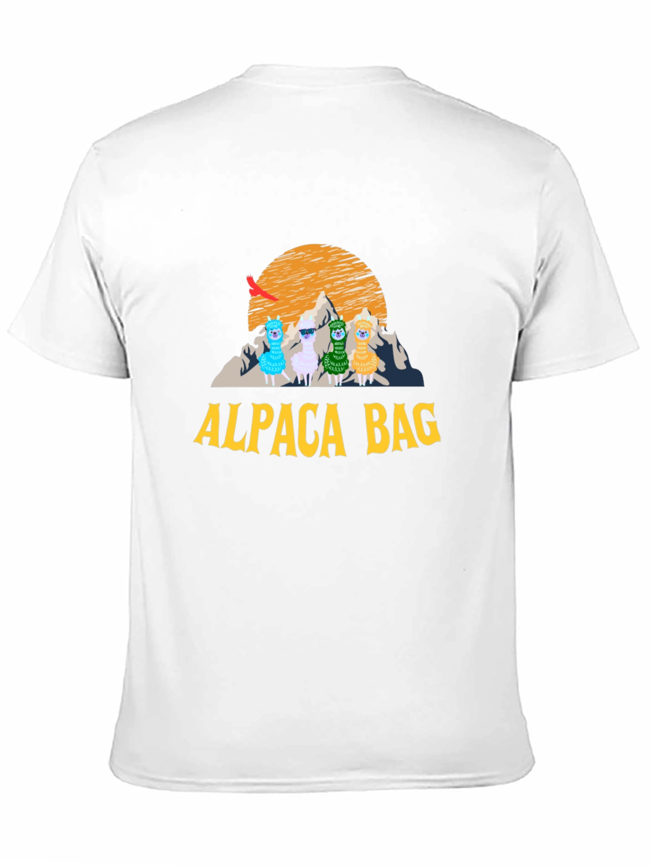 Alpaca Bag Graphic T-Shirt - Stylish Cotton Tee