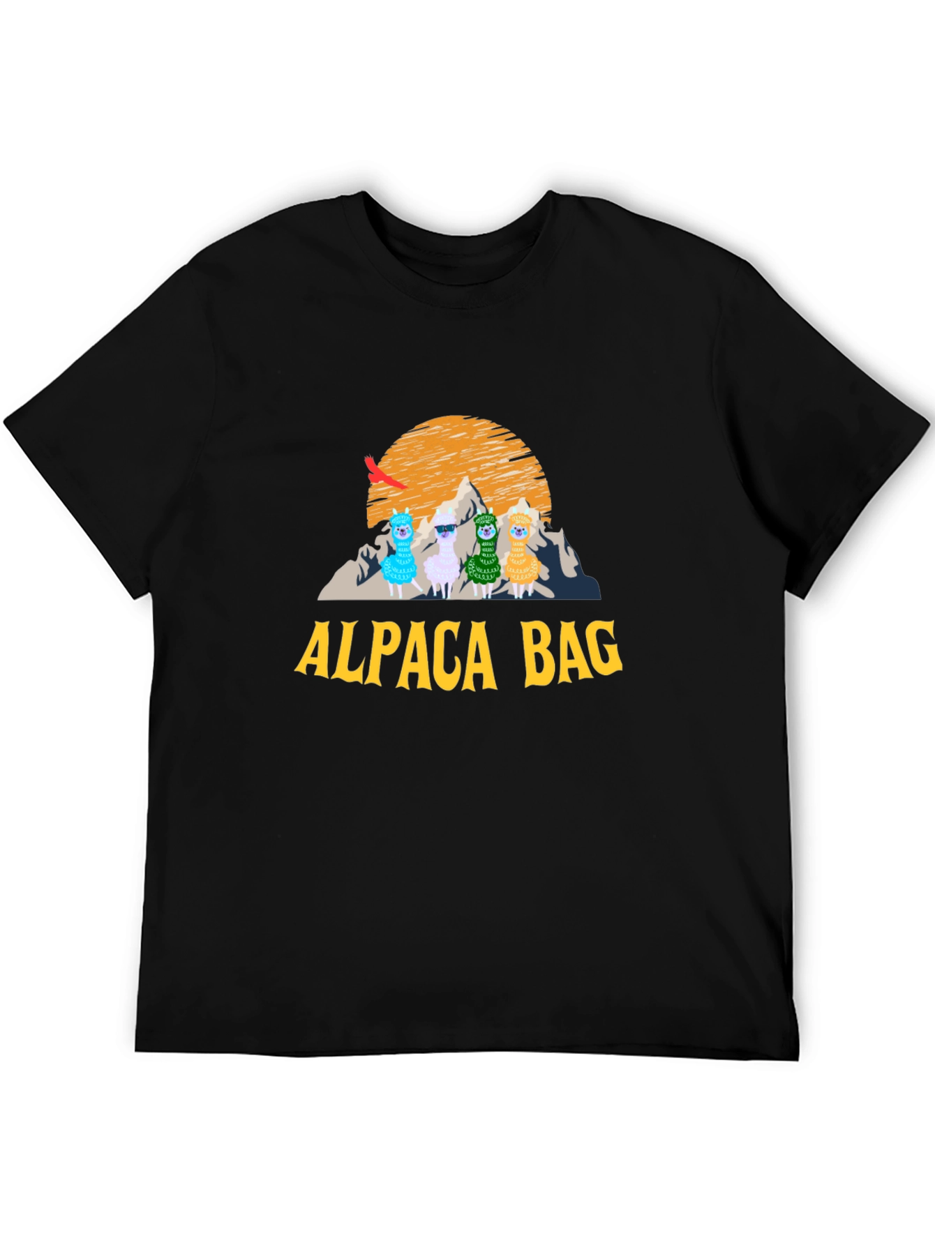 Alpaca Bag Graphic T-Shirt - Stylish Cotton Tee