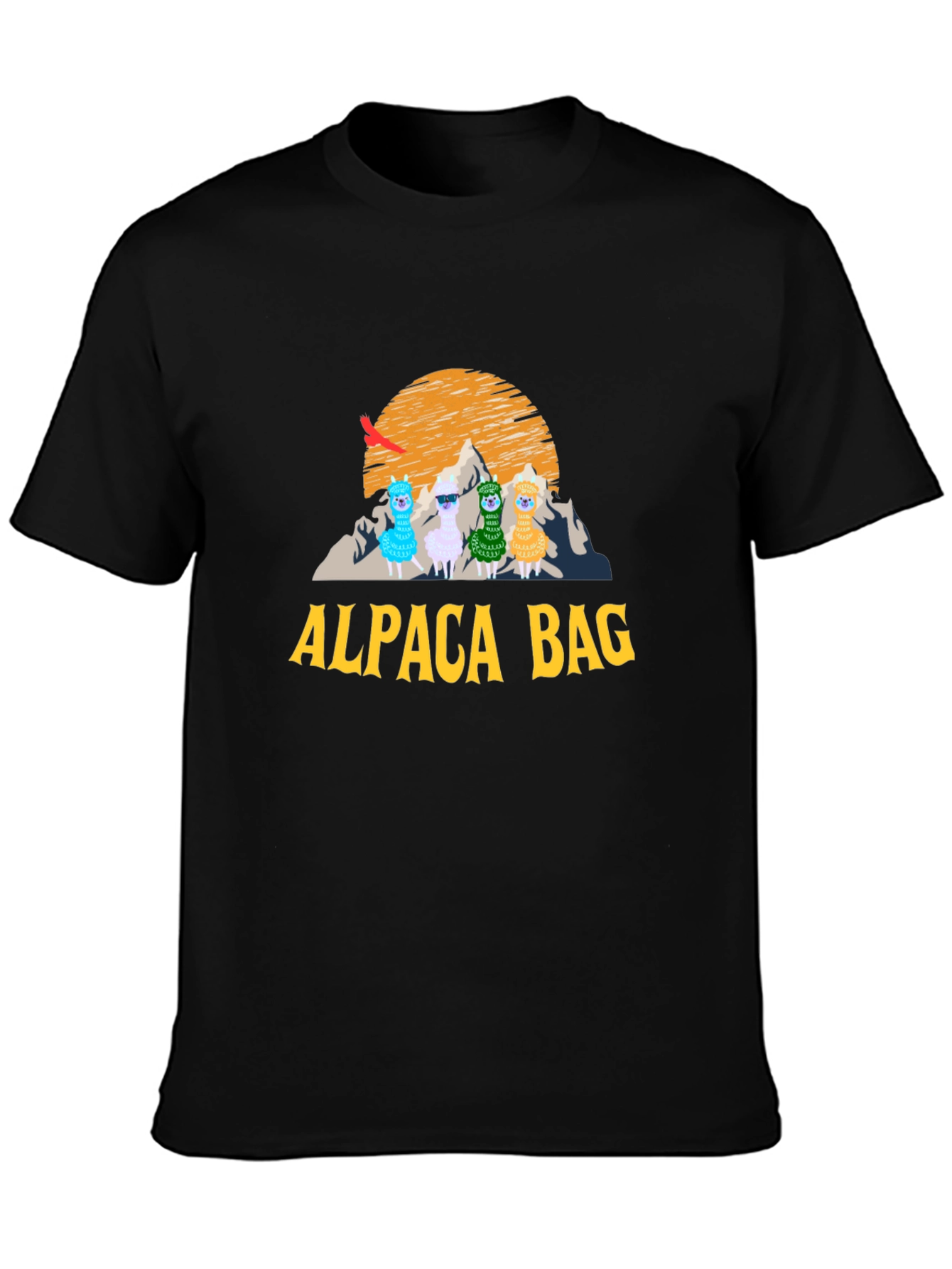 Alpaca Bag Graphic T-Shirt - Stylish Cotton Tee