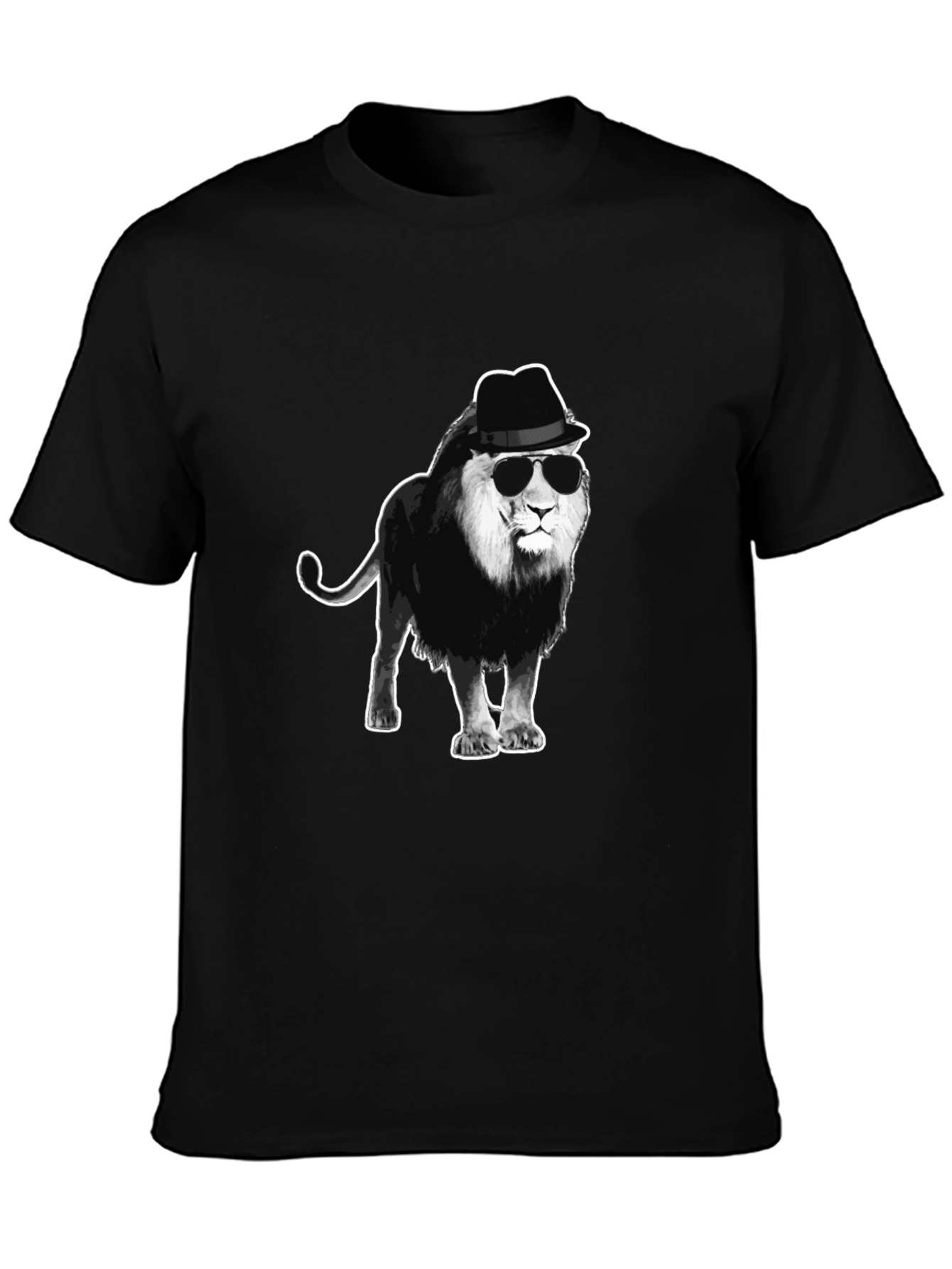 Cool Lion in Hat T-Shirt