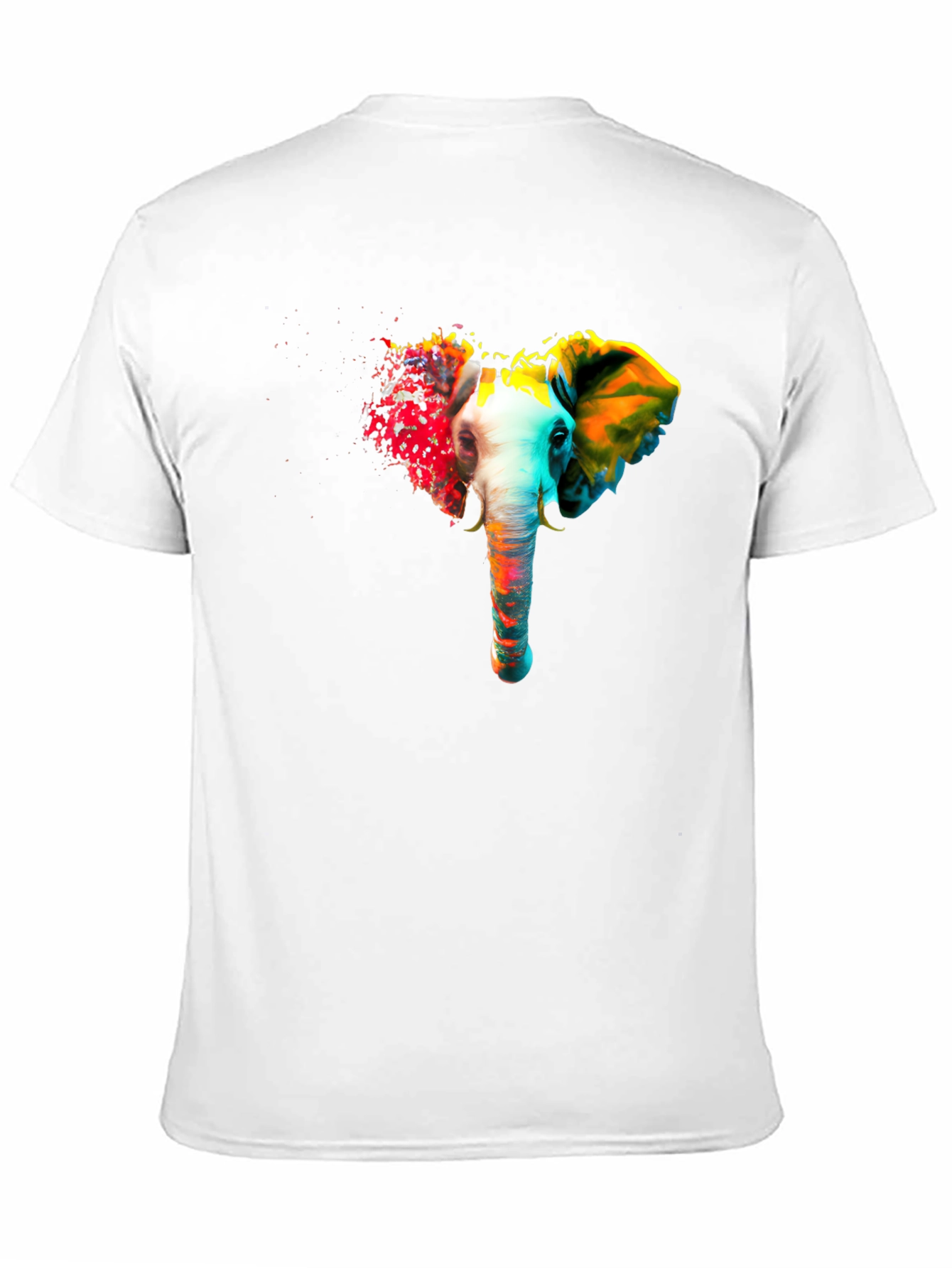 Vibrant Elephant Graphic T-Shirt - Unique Art Tee