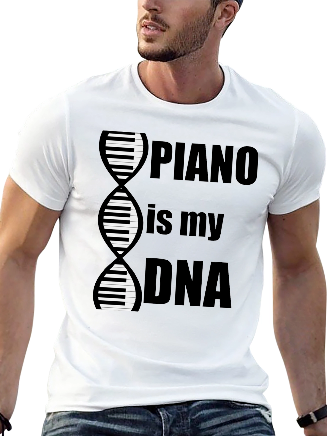 Piano is My DNA Graphic Tee - Musician T-Shirt