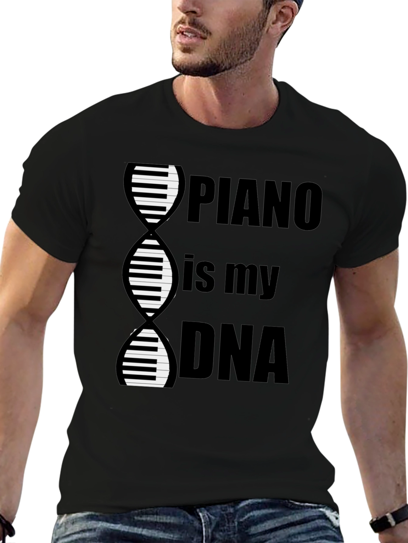 Piano is My DNA Graphic Tee - Musician T-Shirt