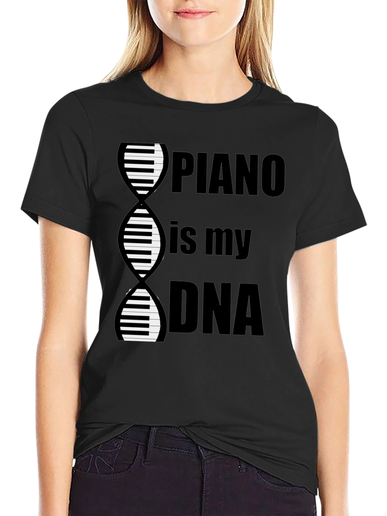 Piano is My DNA Graphic Tee - Musician T-Shirt
