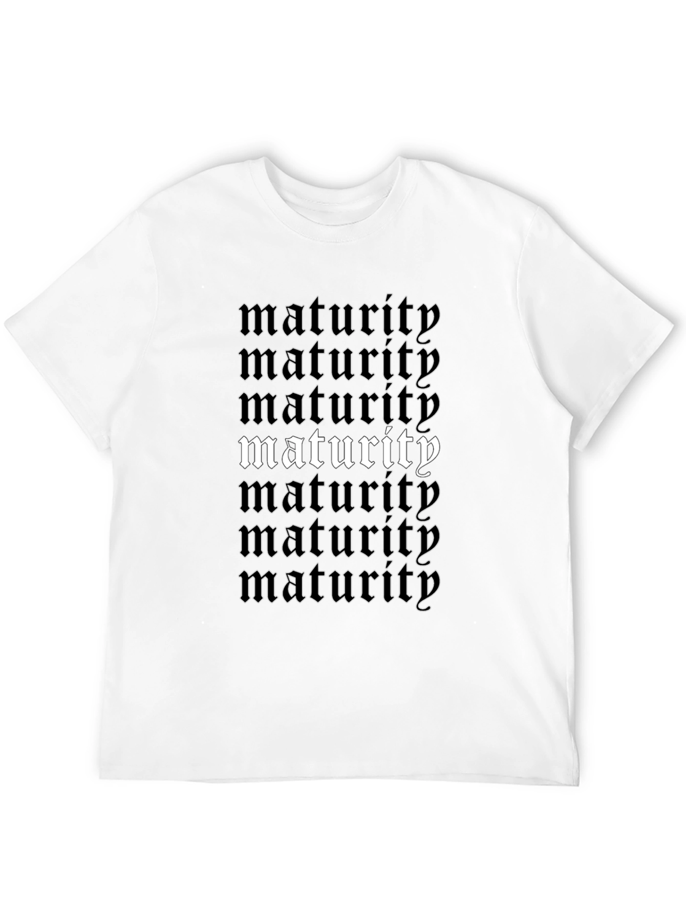 Maturity Graphic T-Shirt - Black