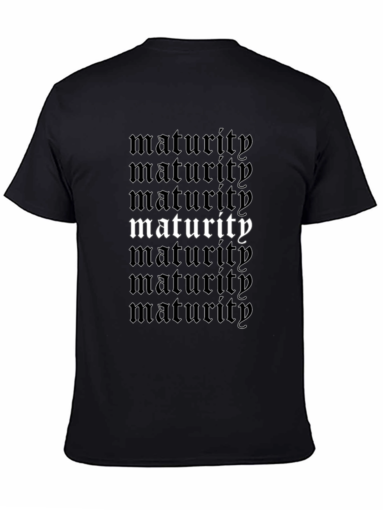 Maturity Graphic T-Shirt - Black
