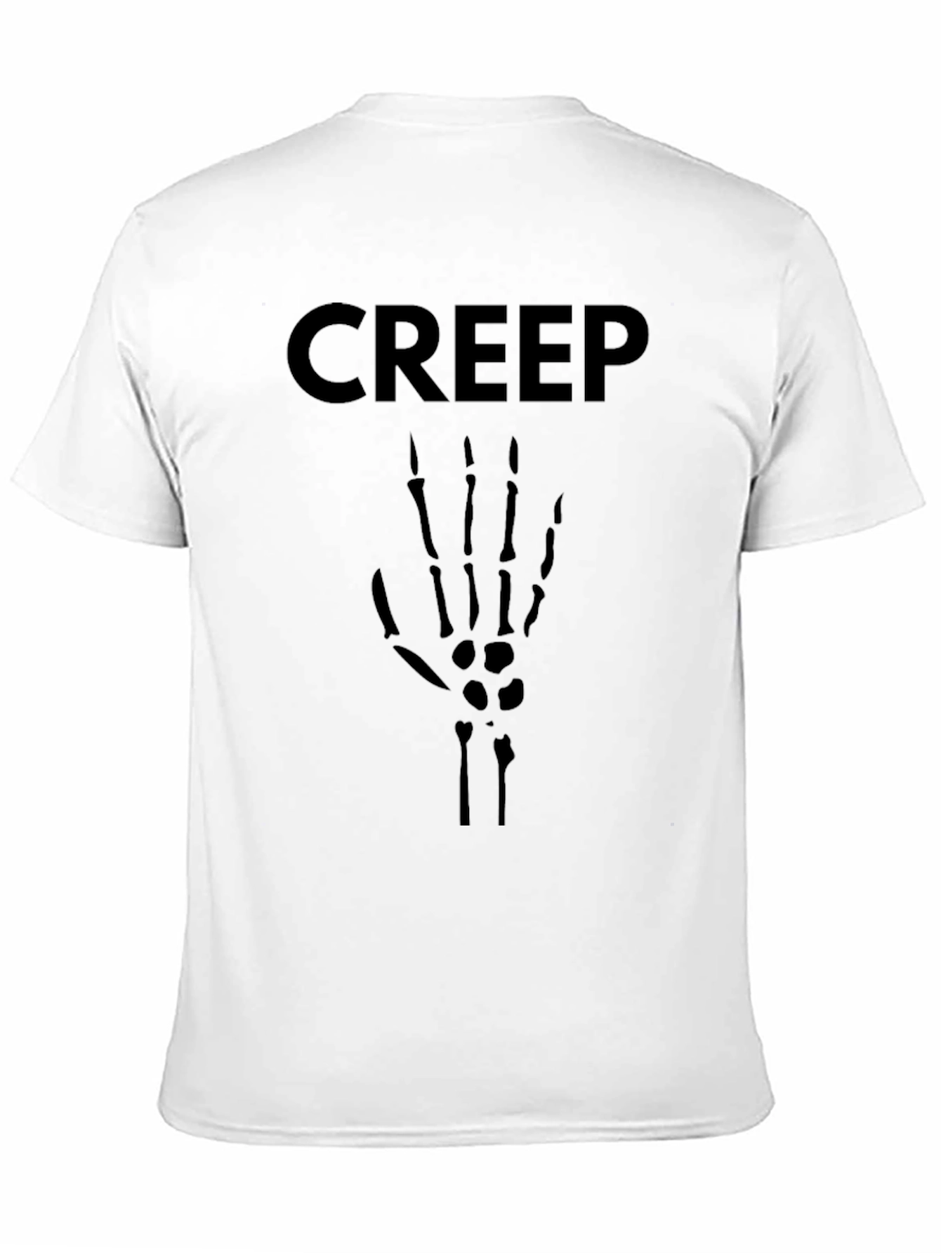 Creep Skeleton Hand Graphic Tee - Black T-Shirt