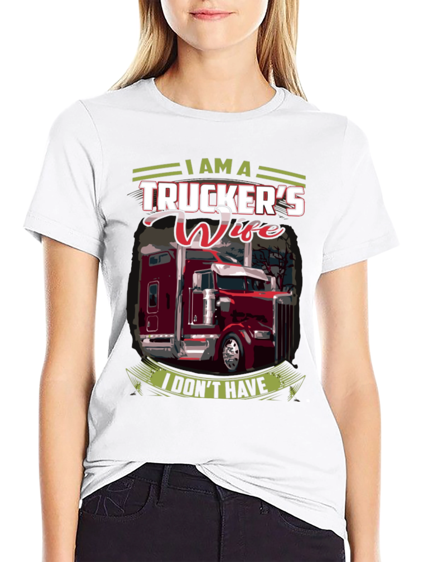 Truckers Wife Graphic T-Shirt