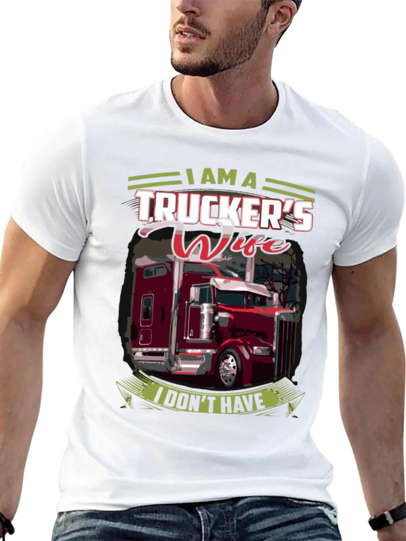 Truckers Wife Graphic T-Shirt